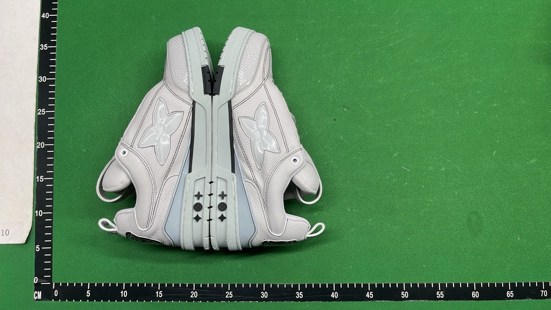 LV Purple Denim Sneakers with Flower Logo