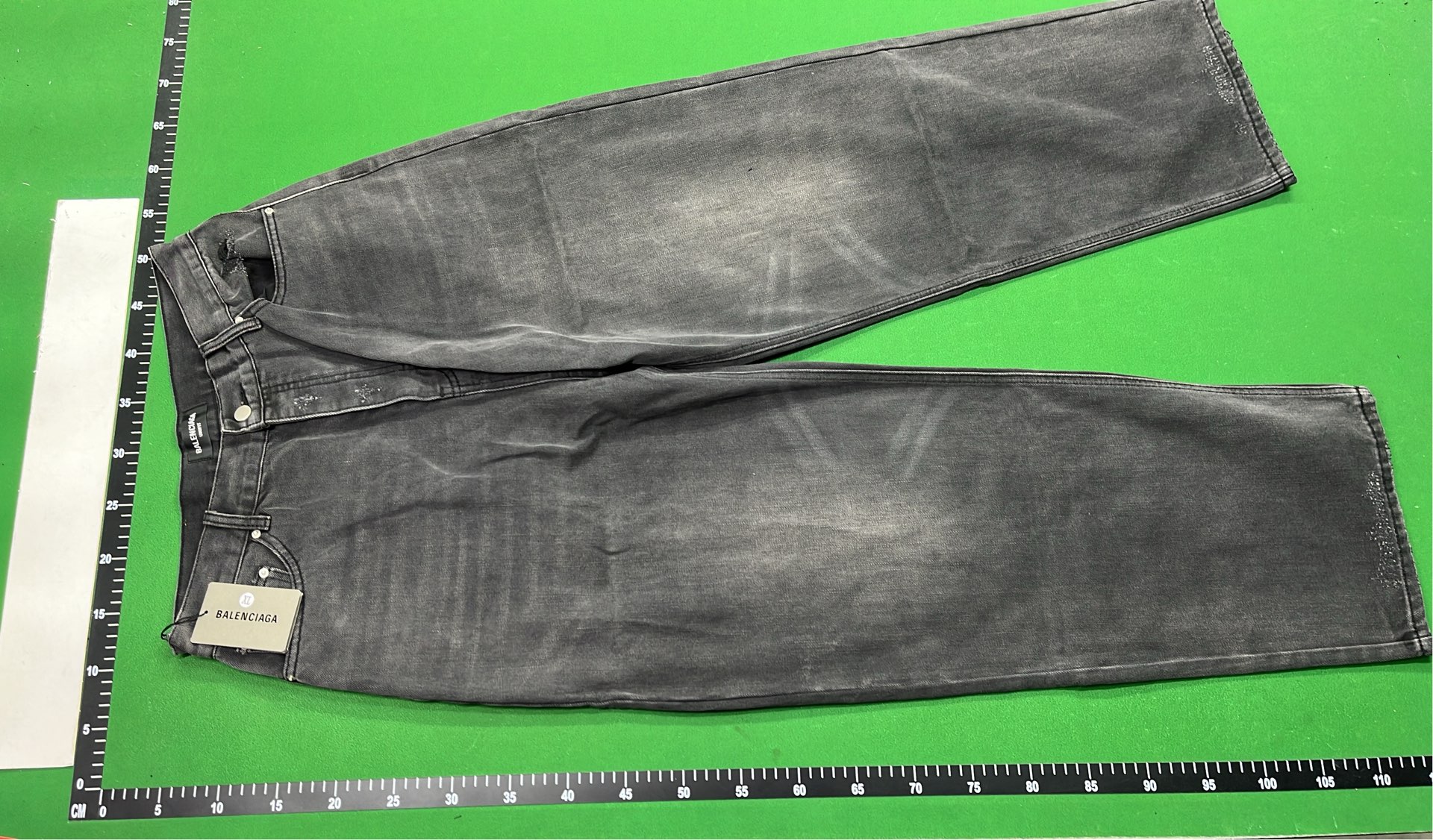 Black Wide Leg Denim Pants for Men Women Streetwear Fashion