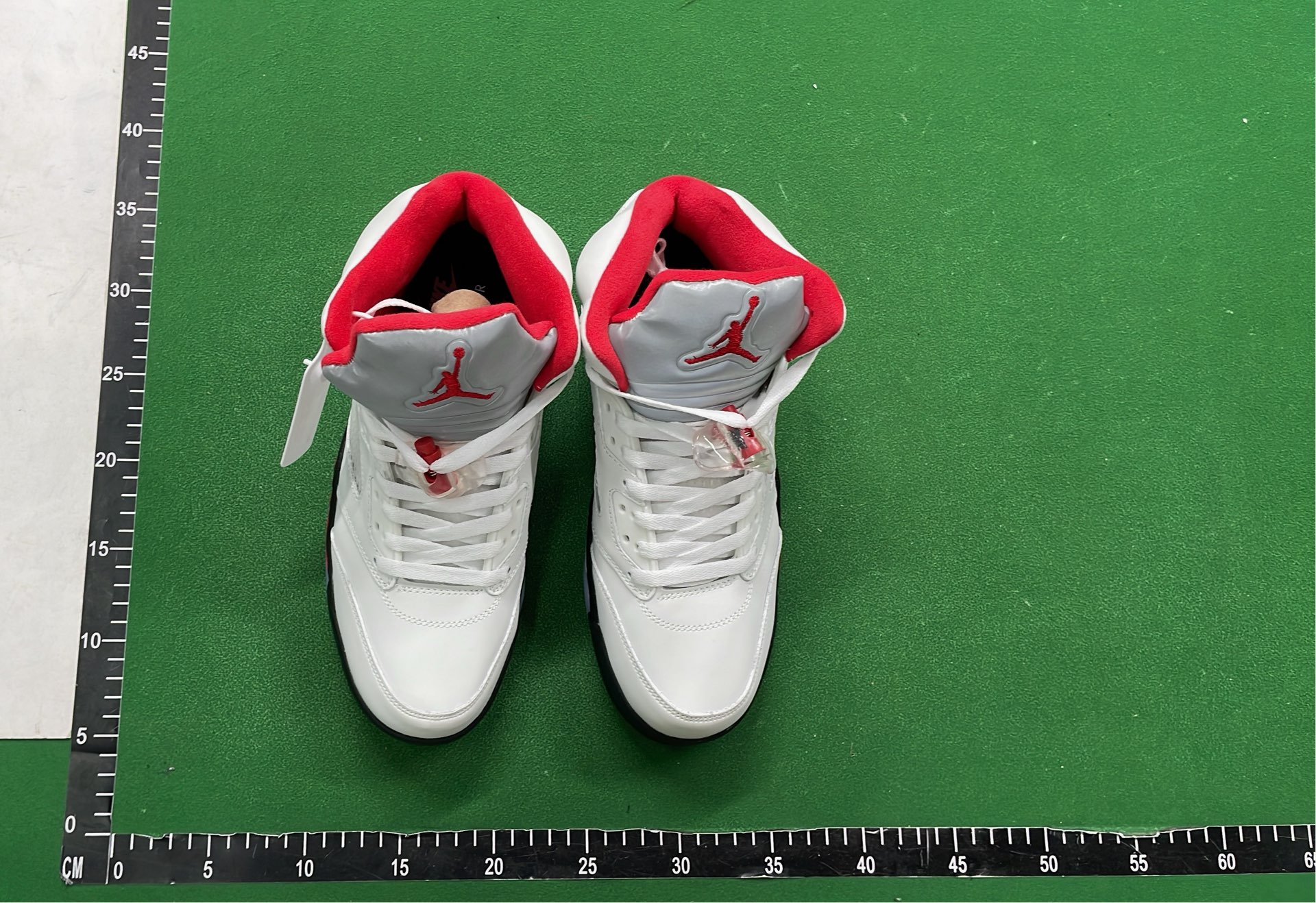 Air Jordan 5 Retro 'Cement' - White, Red, and Tan Sneakers