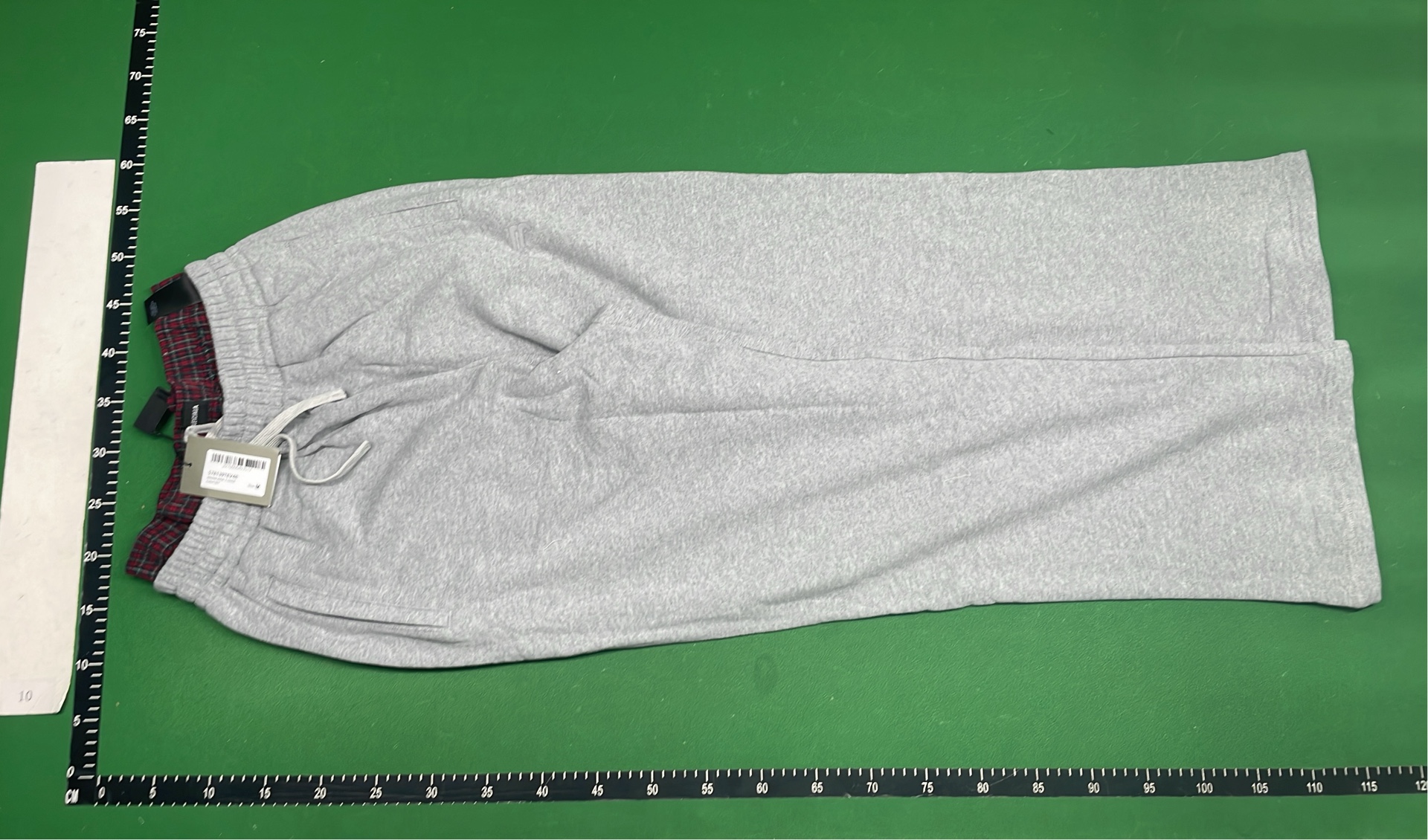 Beige Hooded Jacket with Gray Sweatpants Outfit