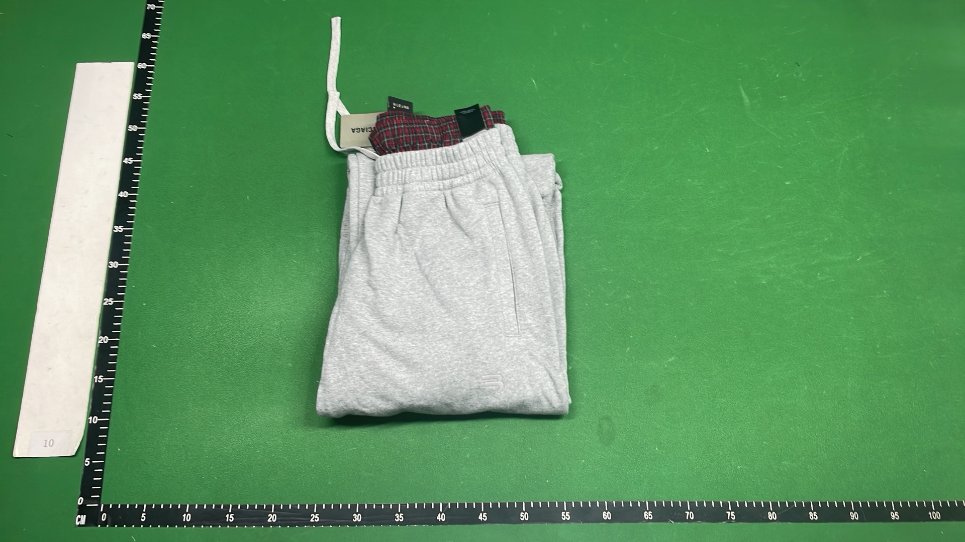 Beige Hooded Jacket with Gray Sweatpants Outfit