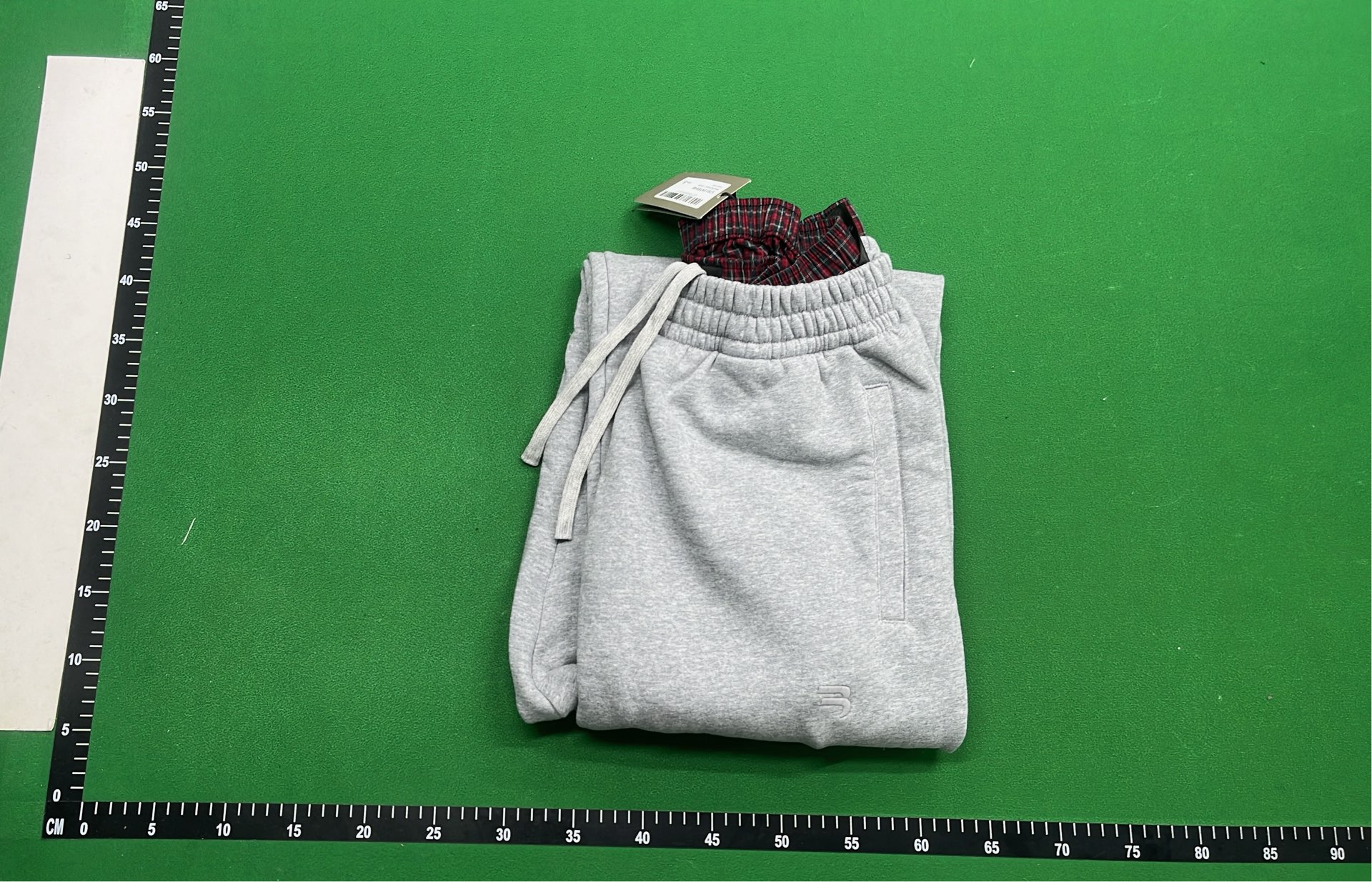 Beige Hooded Jacket with Gray Sweatpants Outfit