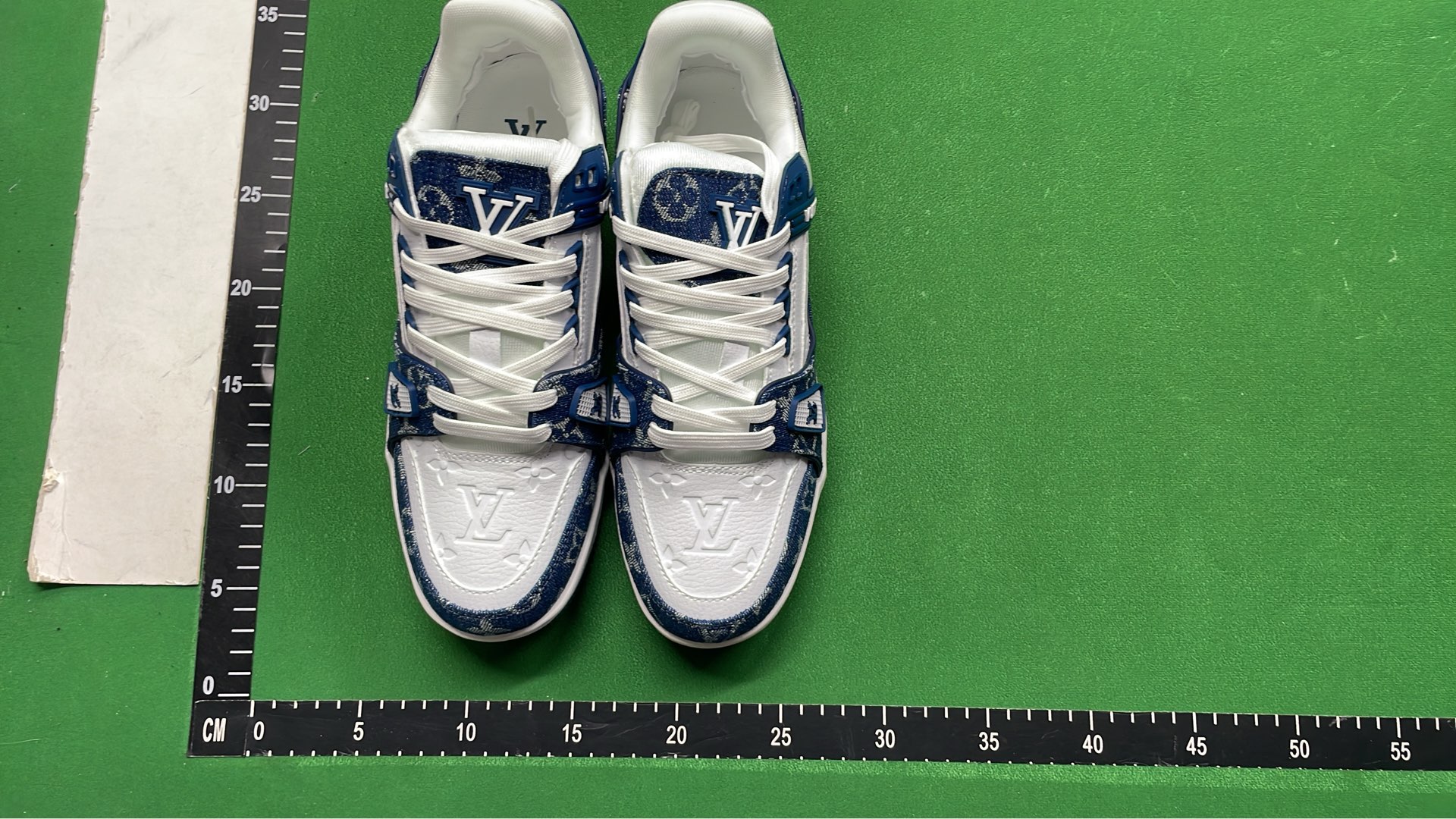 Louis Vuitton Monogram Sneakers Black Leather Men's Shoes