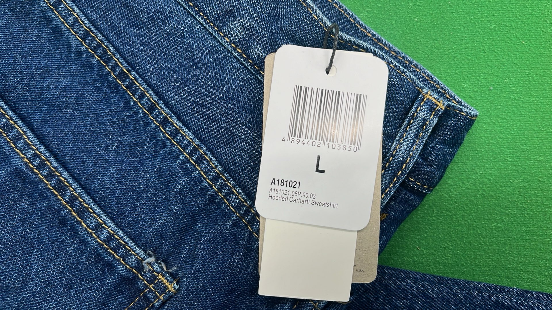 Carhartt Work Denim Pants - Classic Blue and Black