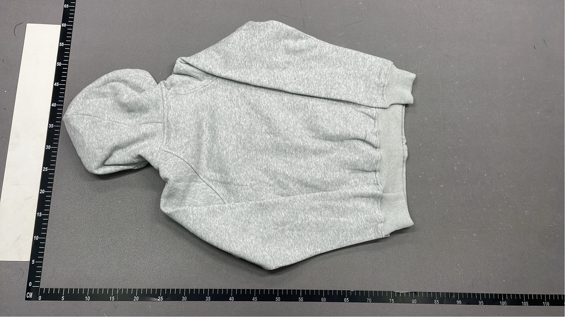 Gray Hooded Zip-Up Sweatshirt for Women