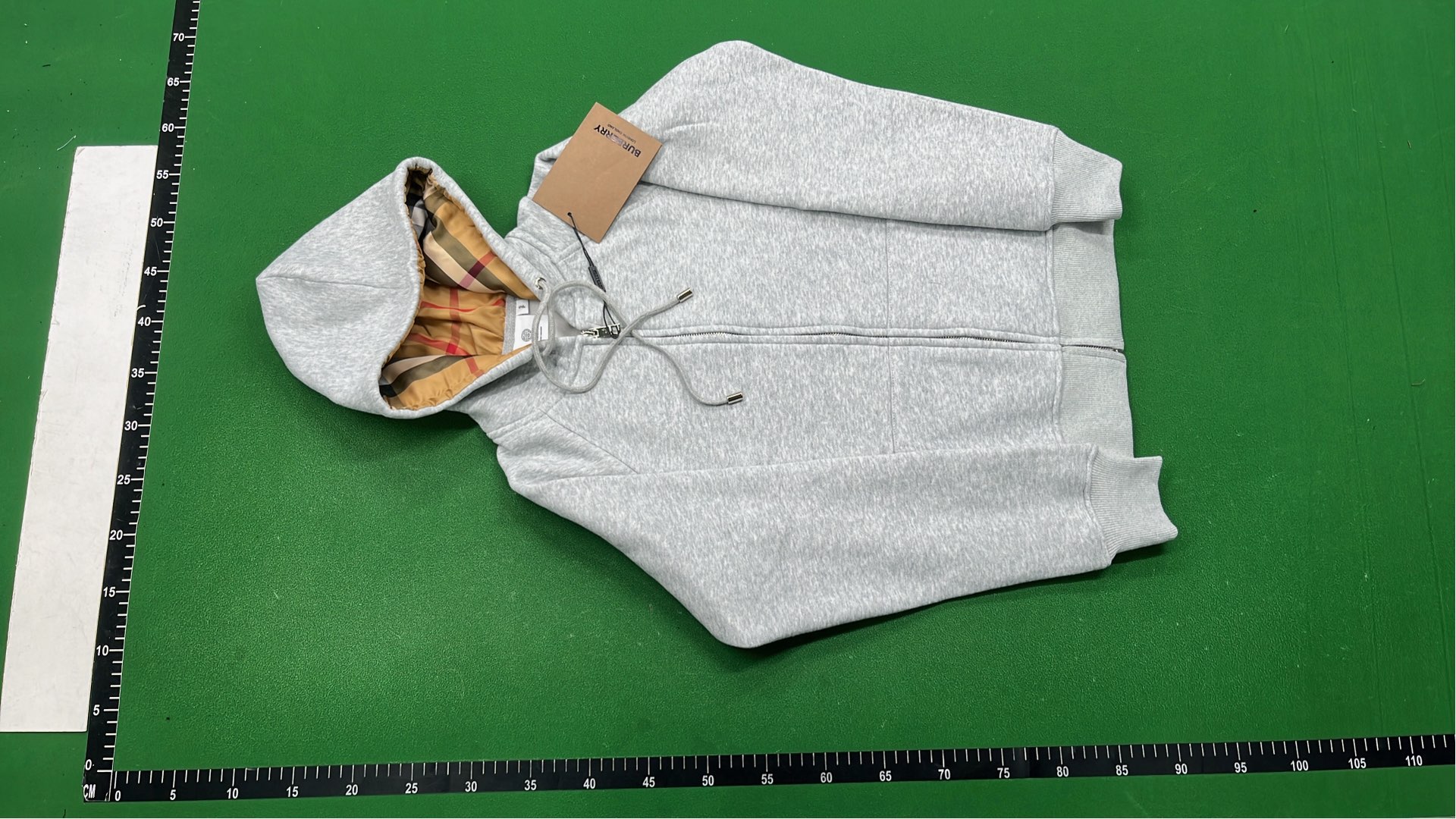 Gray Hooded Zip-Up Sweatshirt for Women