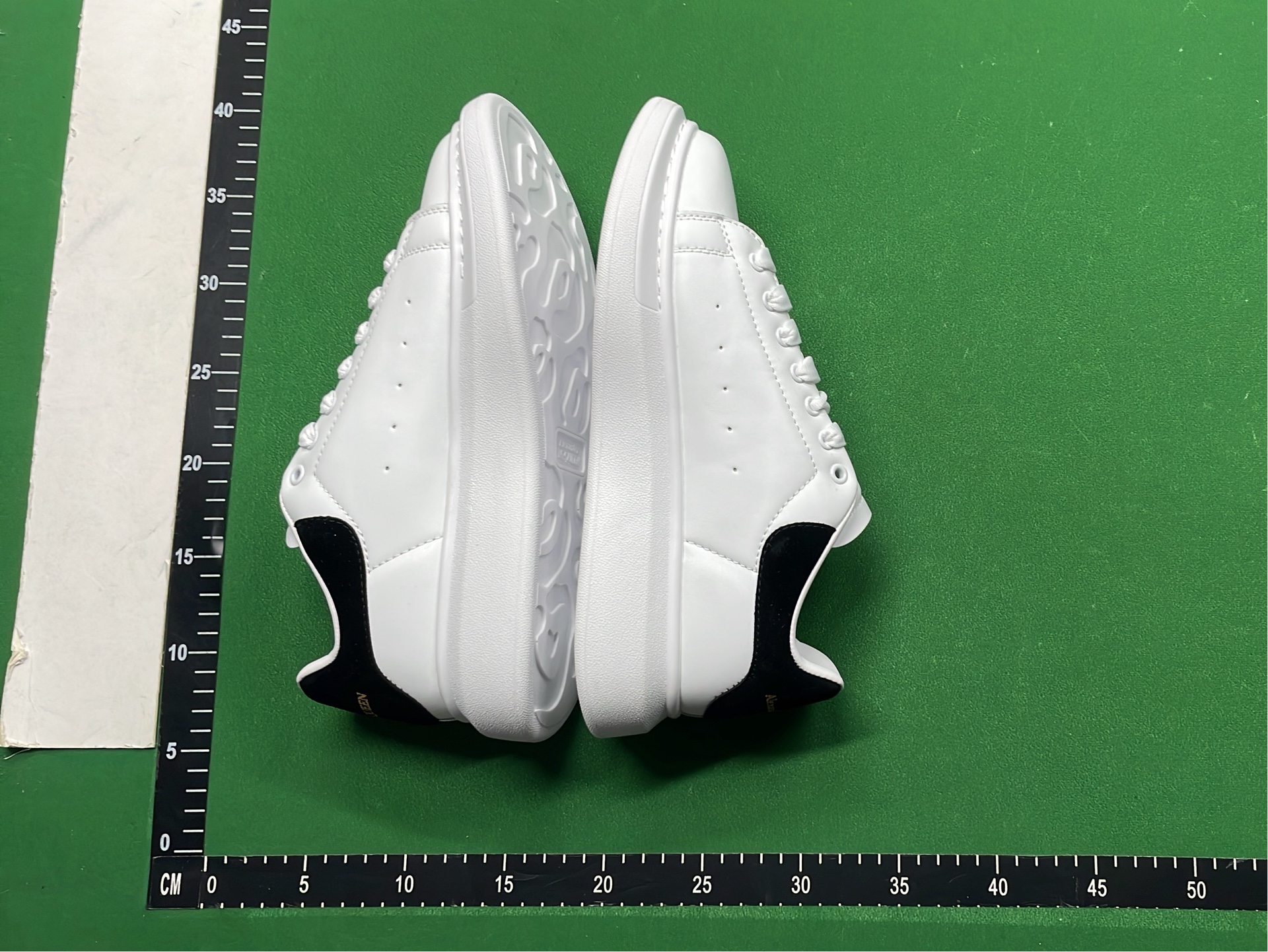 Alexander McQueen White Leather Sneakers with Colorful Accents