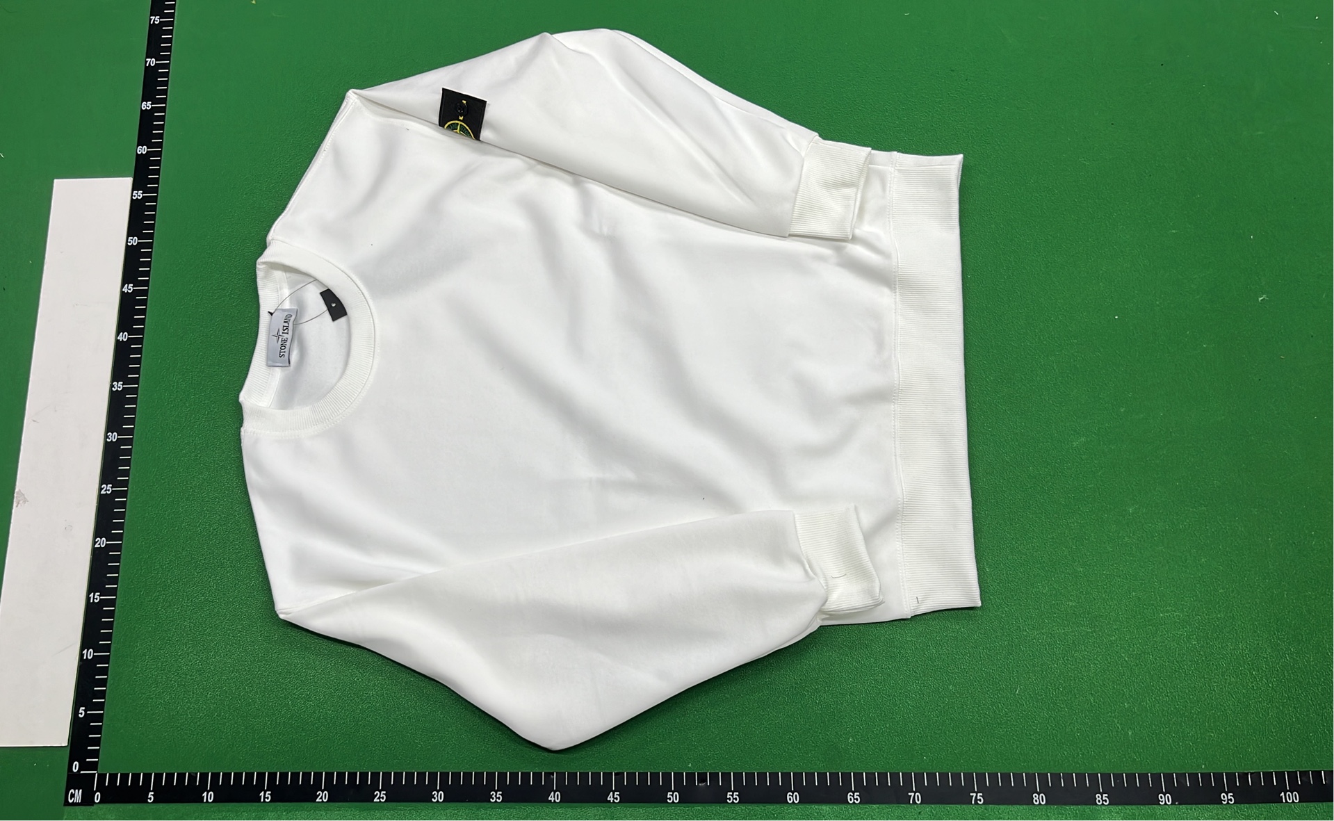 Stone Island Black Crewneck Sweatshirt with Logo Patch