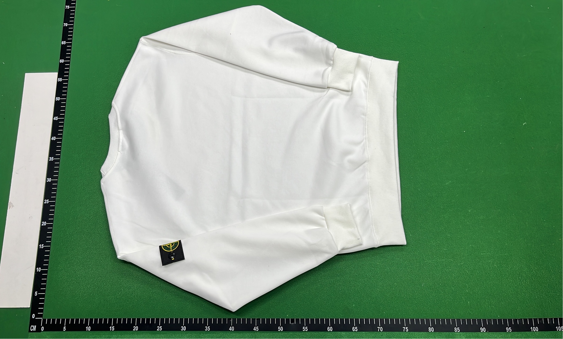 Stone Island Black Crewneck Sweatshirt with Logo Patch