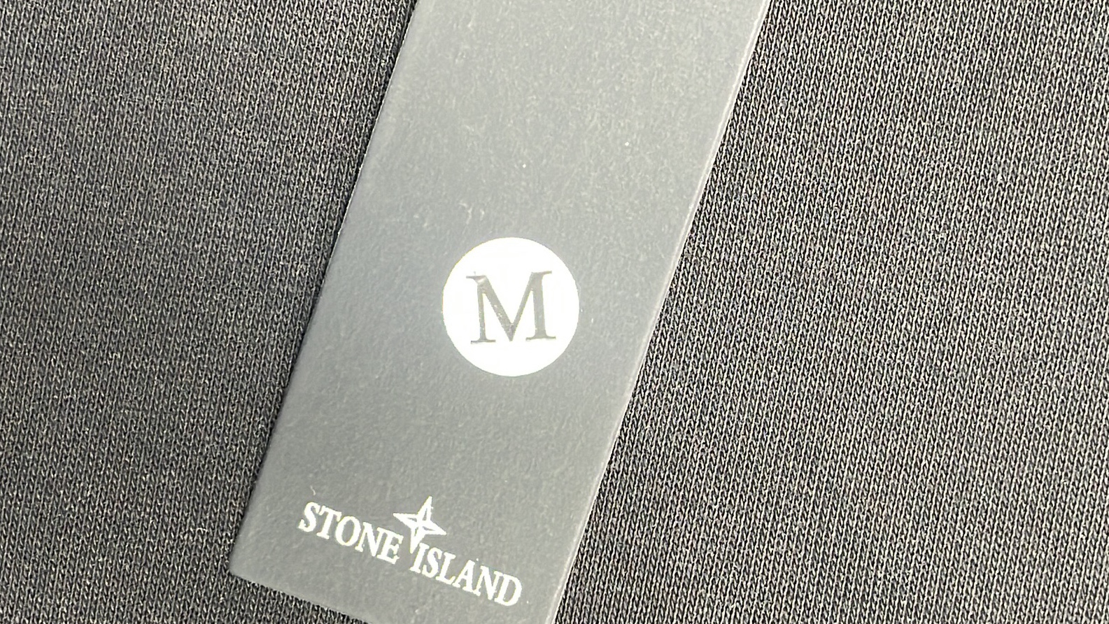 Stone Island Black Crewneck Sweatshirt with Logo Patch