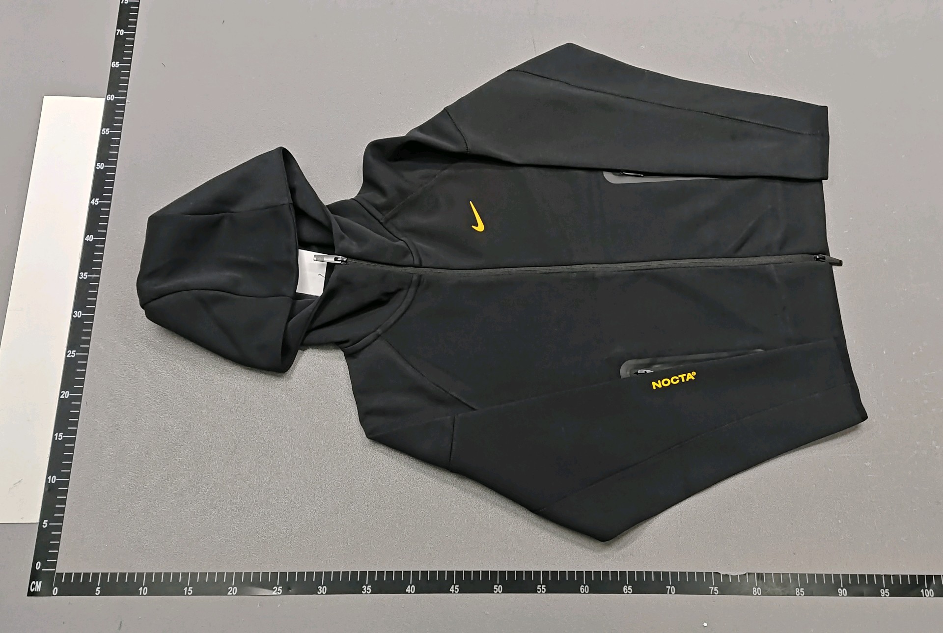 Nike Black Hoodie and Pants Set with Yellow Logo
