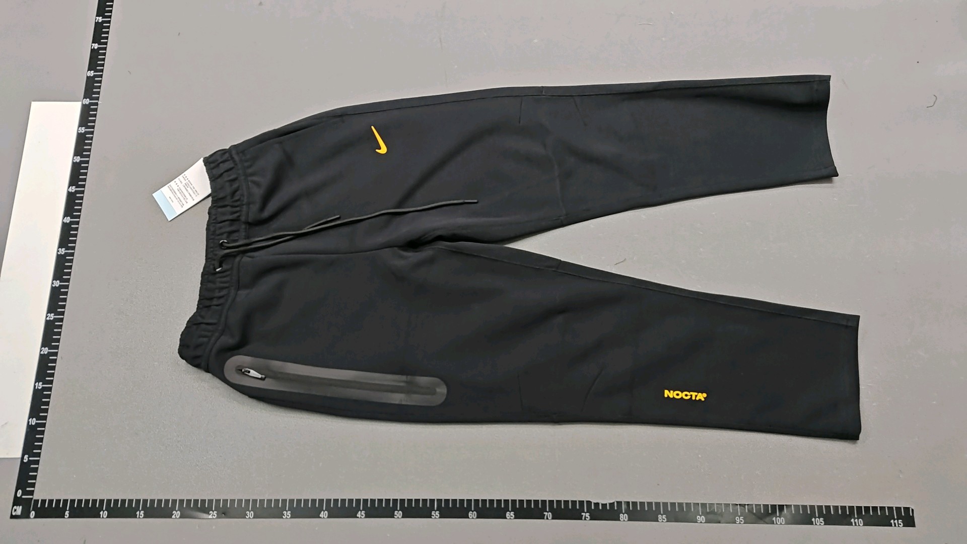 Nike Black Hoodie and Pants Set with Yellow Logo