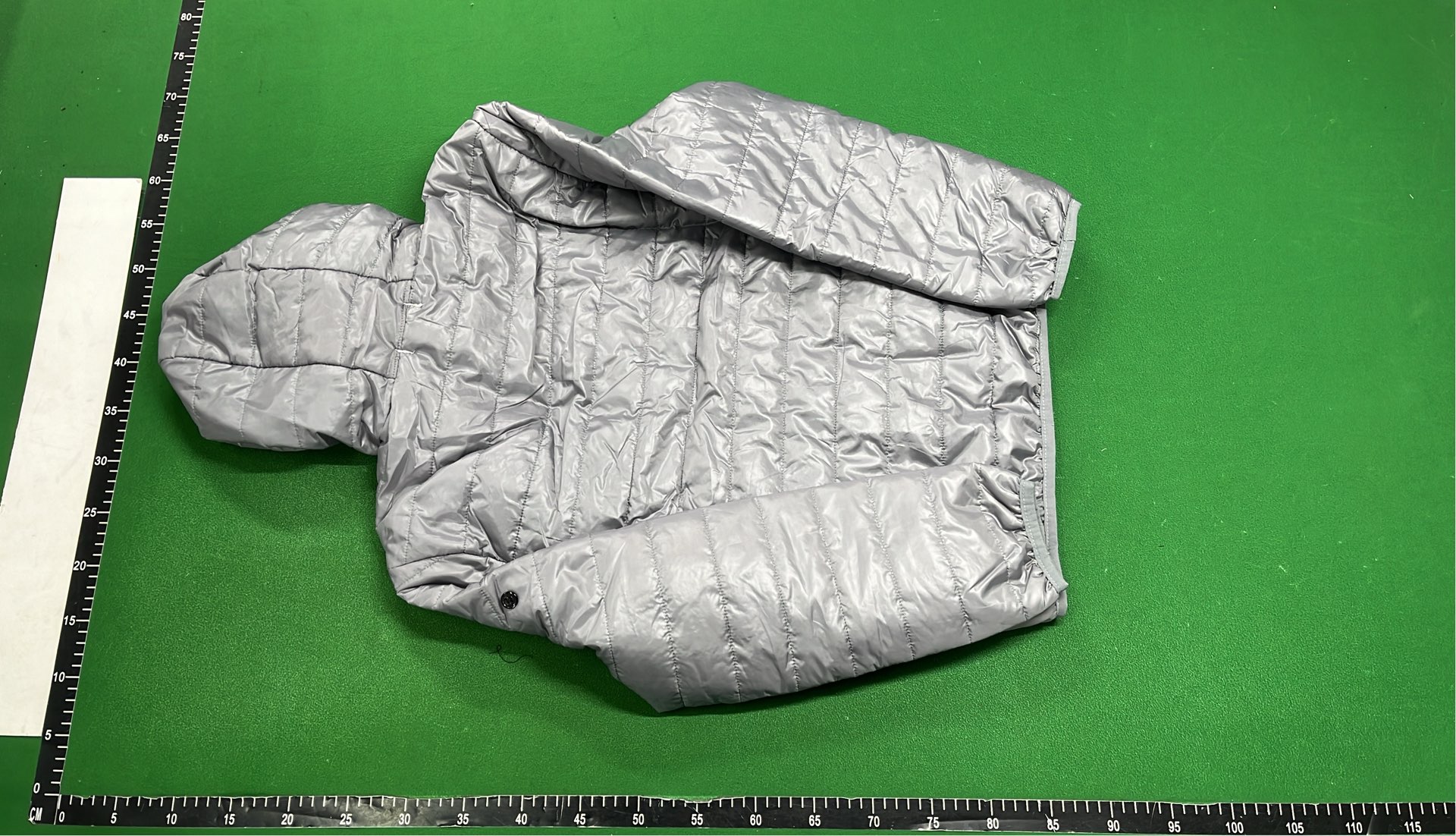 Blue Quilted Hooded Jacket for Men