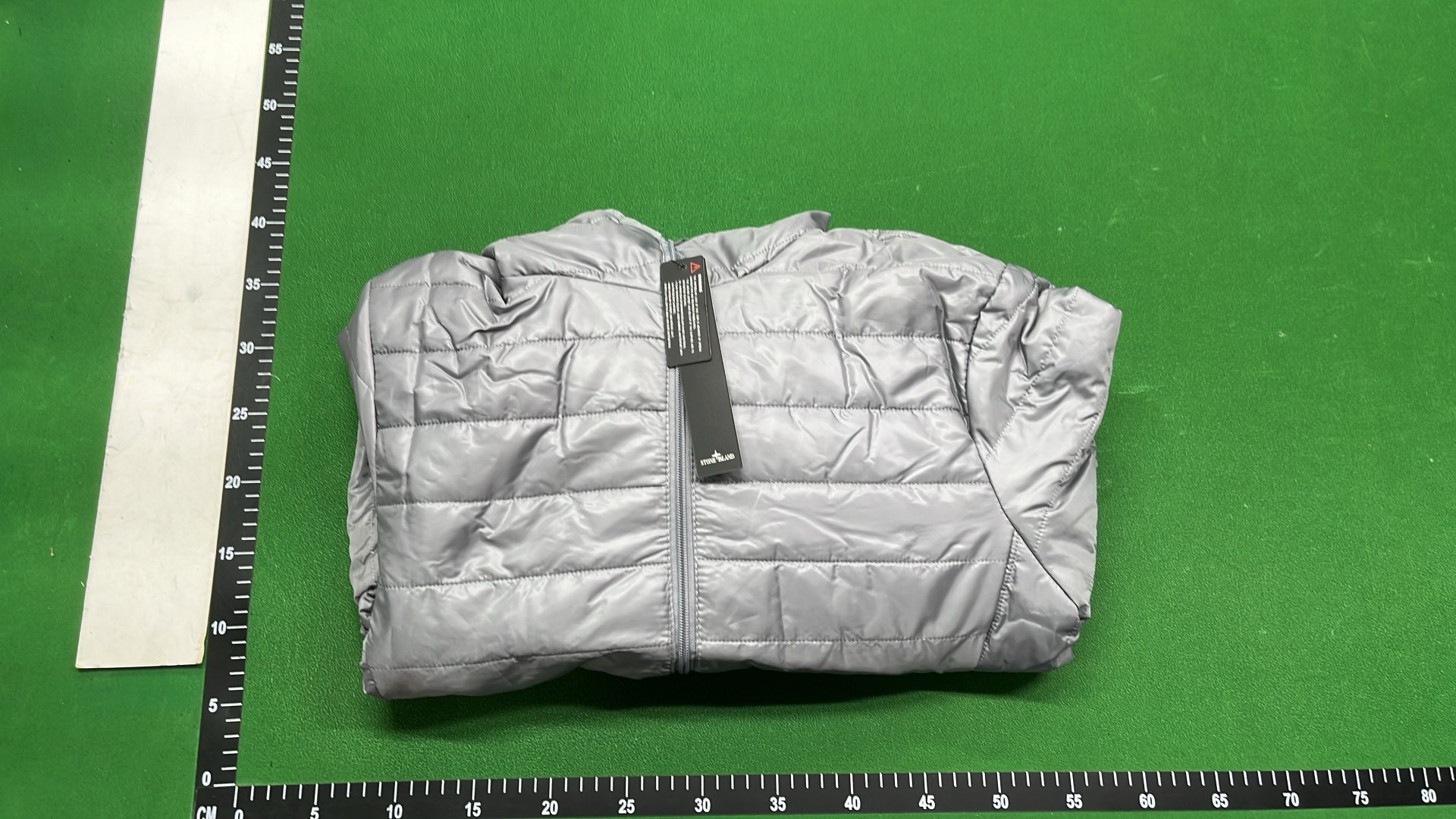 Blue Quilted Hooded Jacket for Men