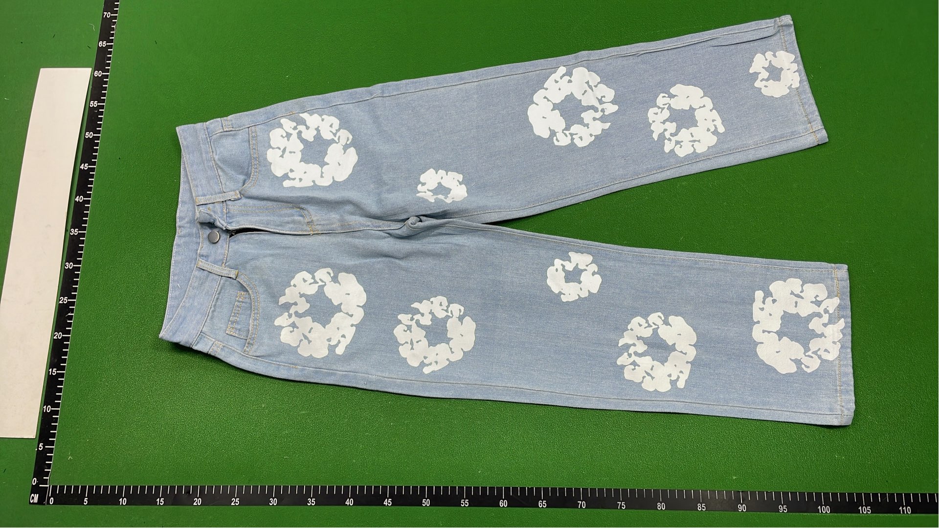 Floral Print Denim Jacket and Pants Set