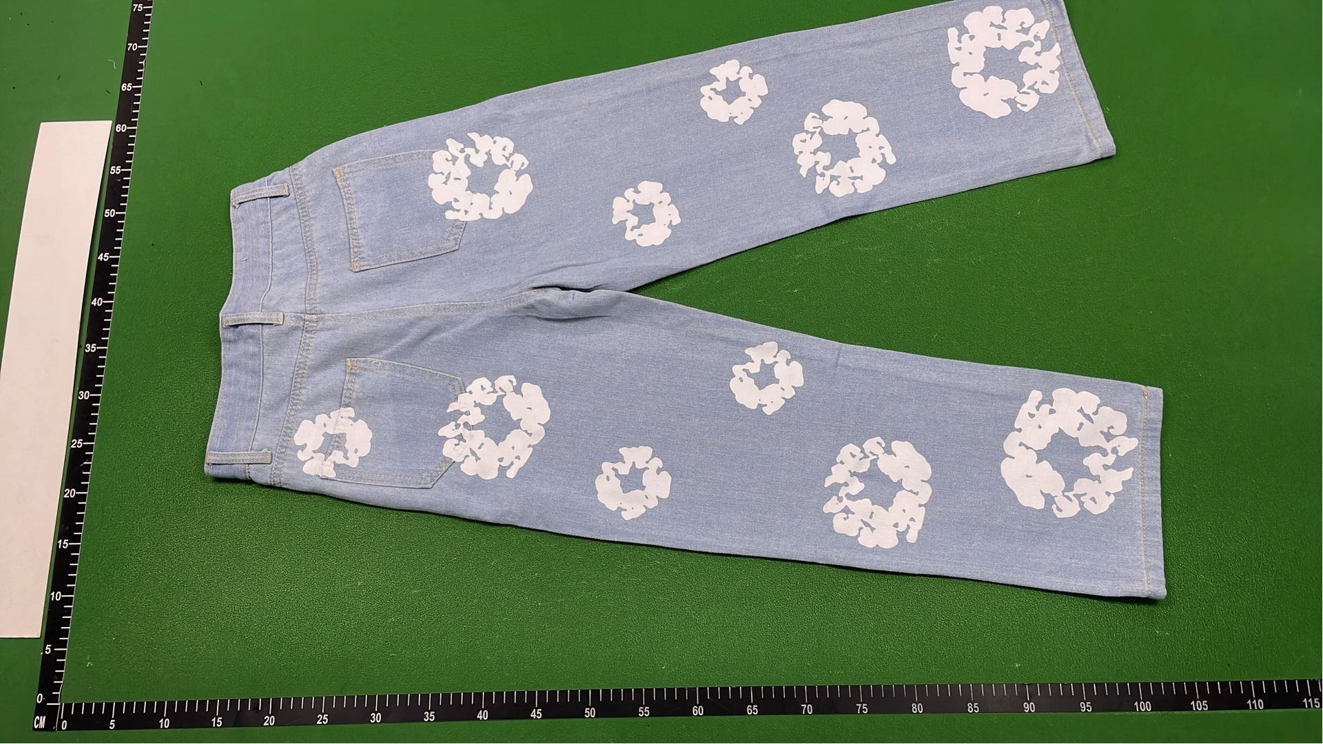 Floral Print Denim Jacket and Pants Set
