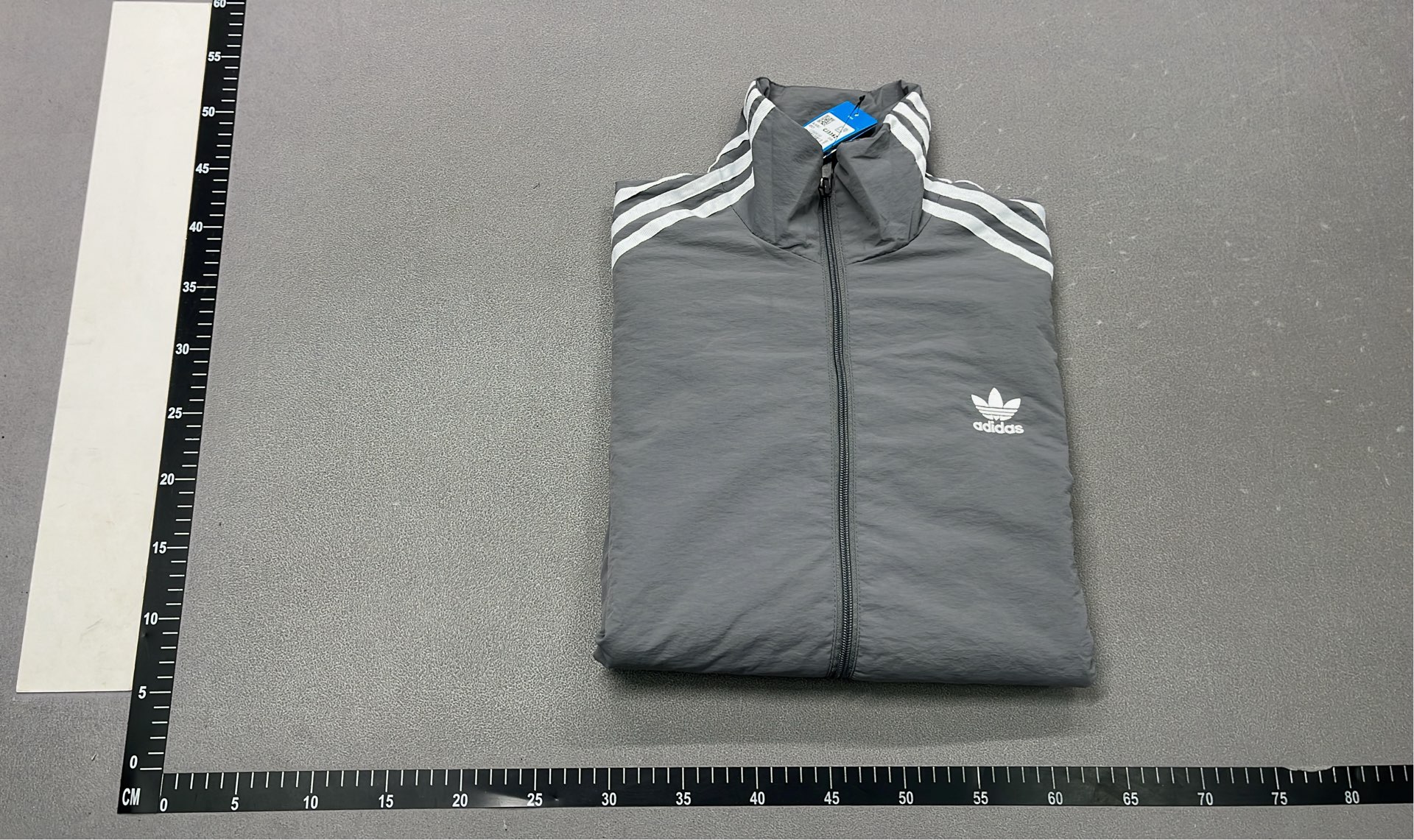Adidas Black Track Jacket with White Stripes
