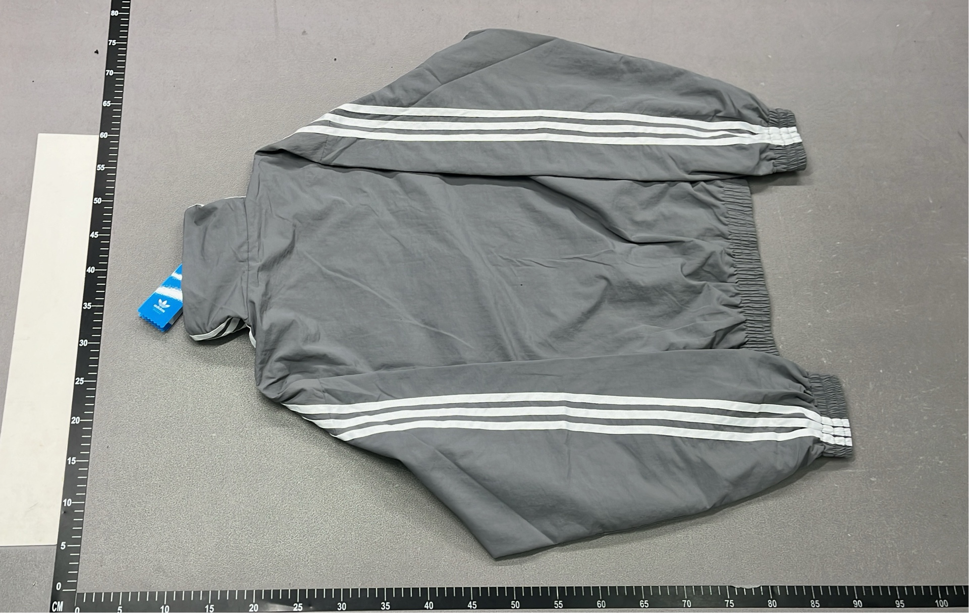 Adidas Black Track Jacket with White Stripes