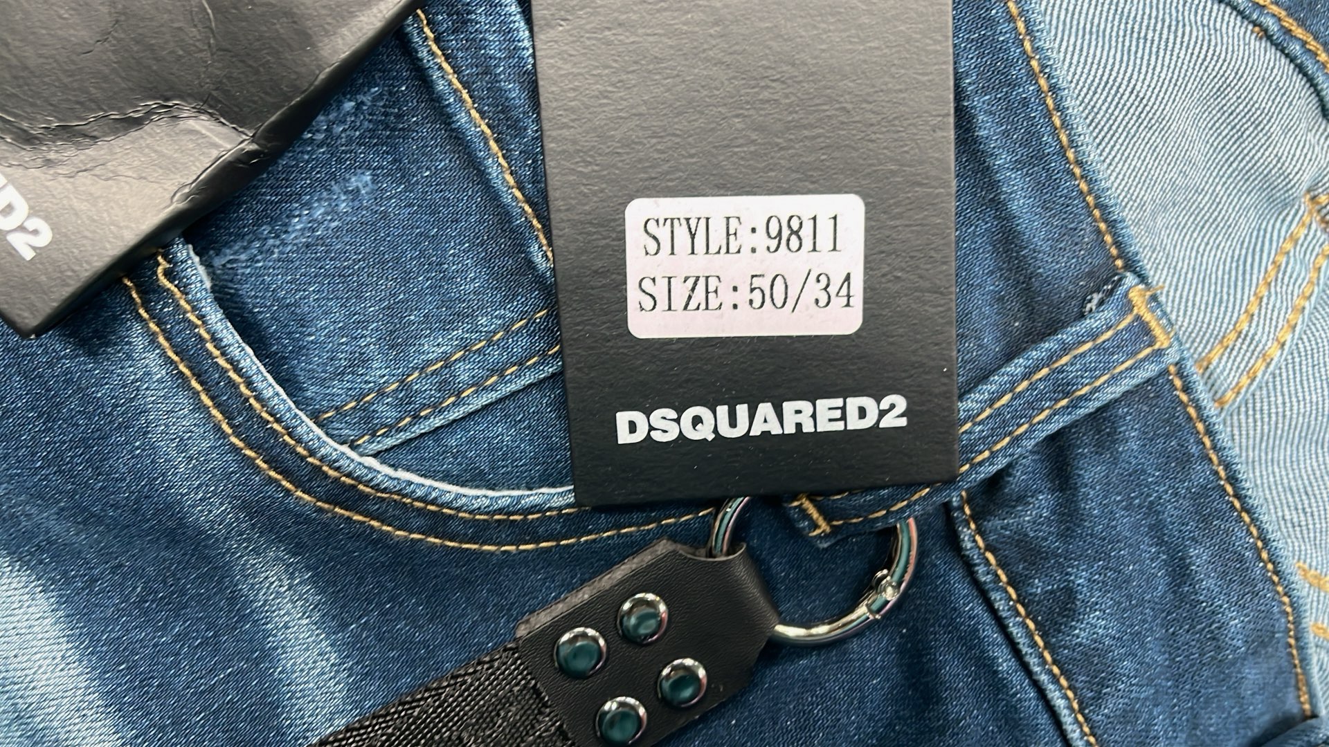 DSQUARED2 ICON Black Denim Jeans for Men