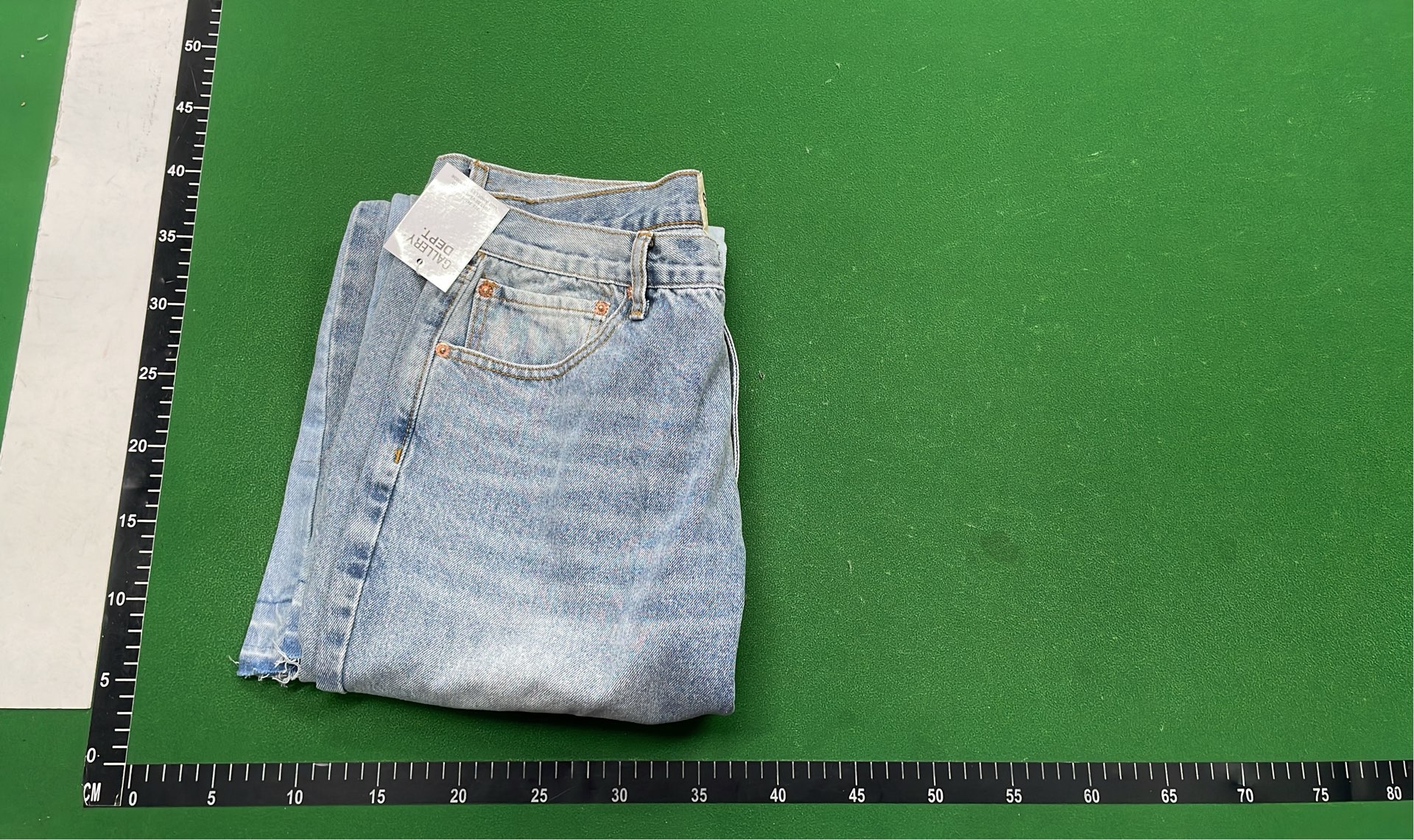 Vintage Patchwork Denim Jeans with Frayed Hem