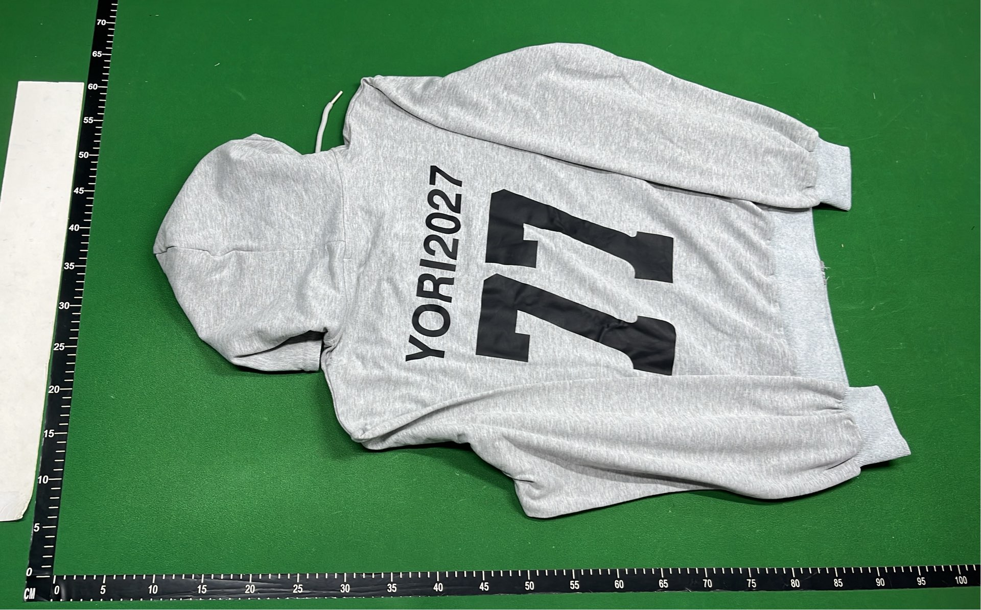 OK Printed Hoodie Zip-Up Sweatshirt Gray Men's Casual Wear