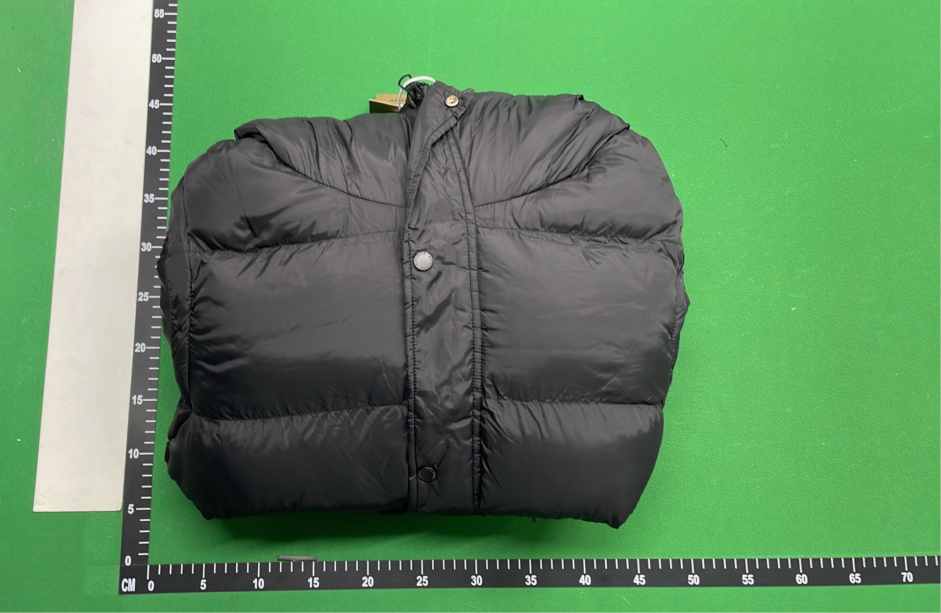 Moncler Black Down Jacket with Fur Hood