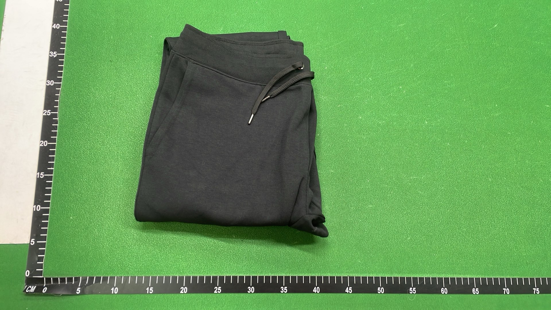 Men's Black Track Pants with Drawstring Waist