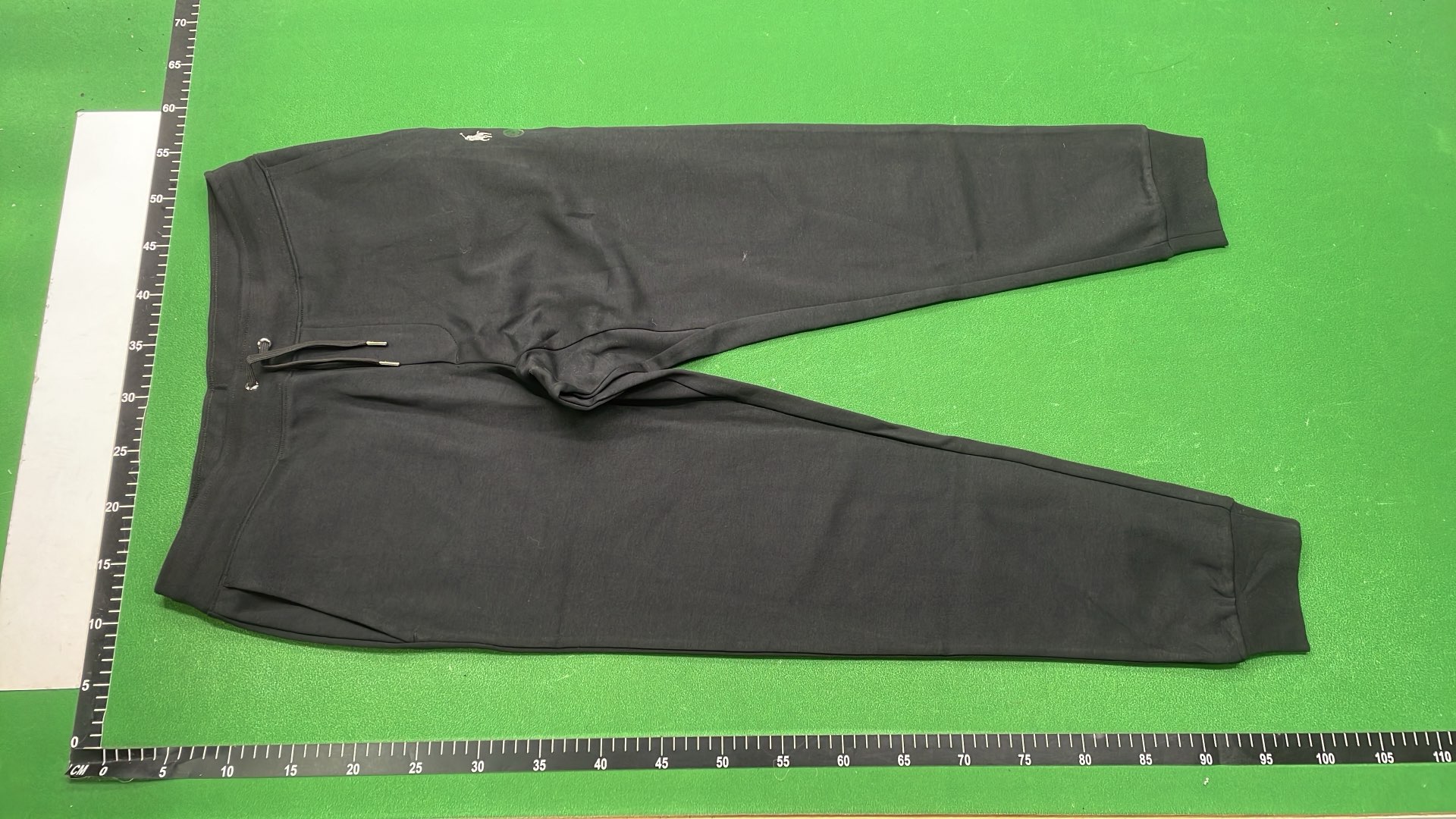 Men's Black Track Pants with Drawstring Waist