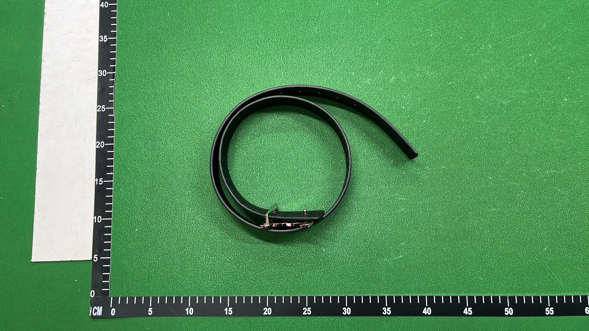 Burberry Monogram Belt with Gold Buckle