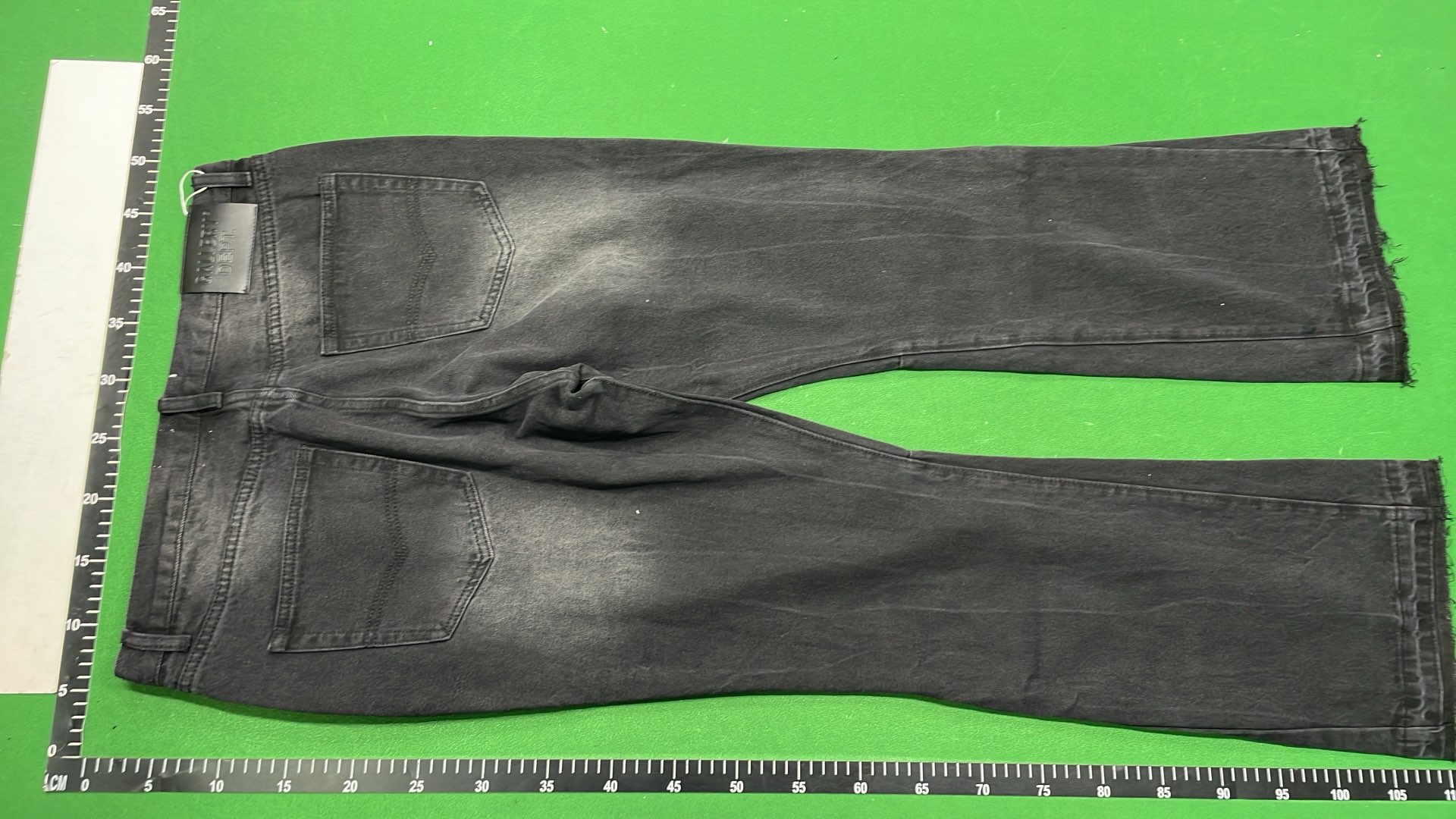 Black Distressed Paint Splatter Jeans