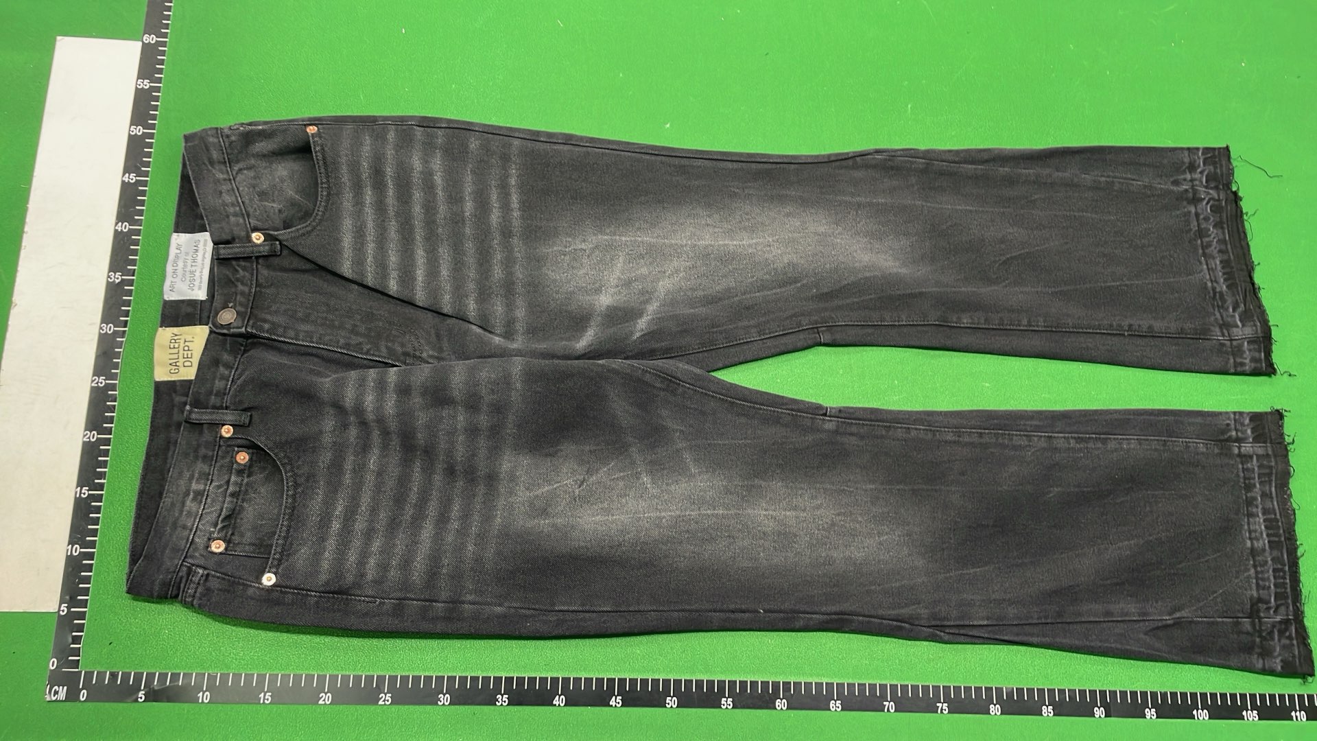 Black Distressed Paint Splatter Jeans
