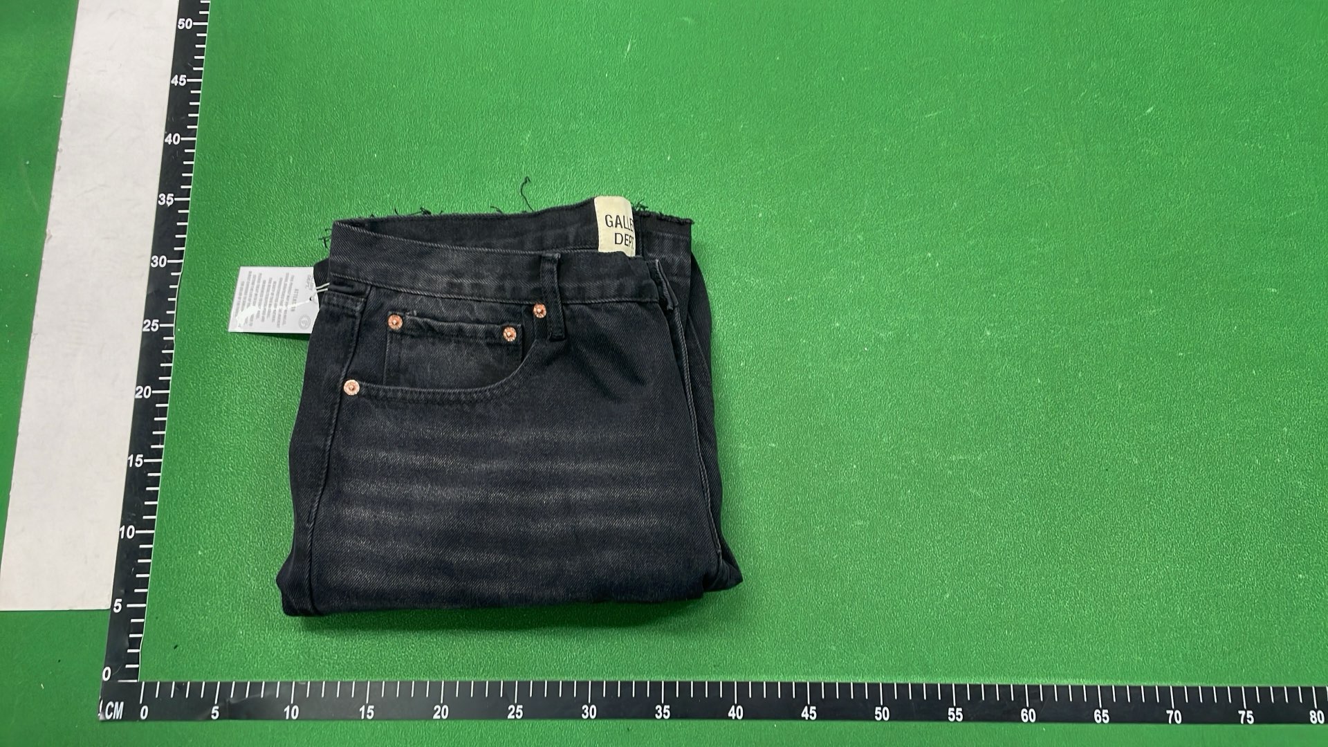 Black Distressed Paint Splatter Jeans