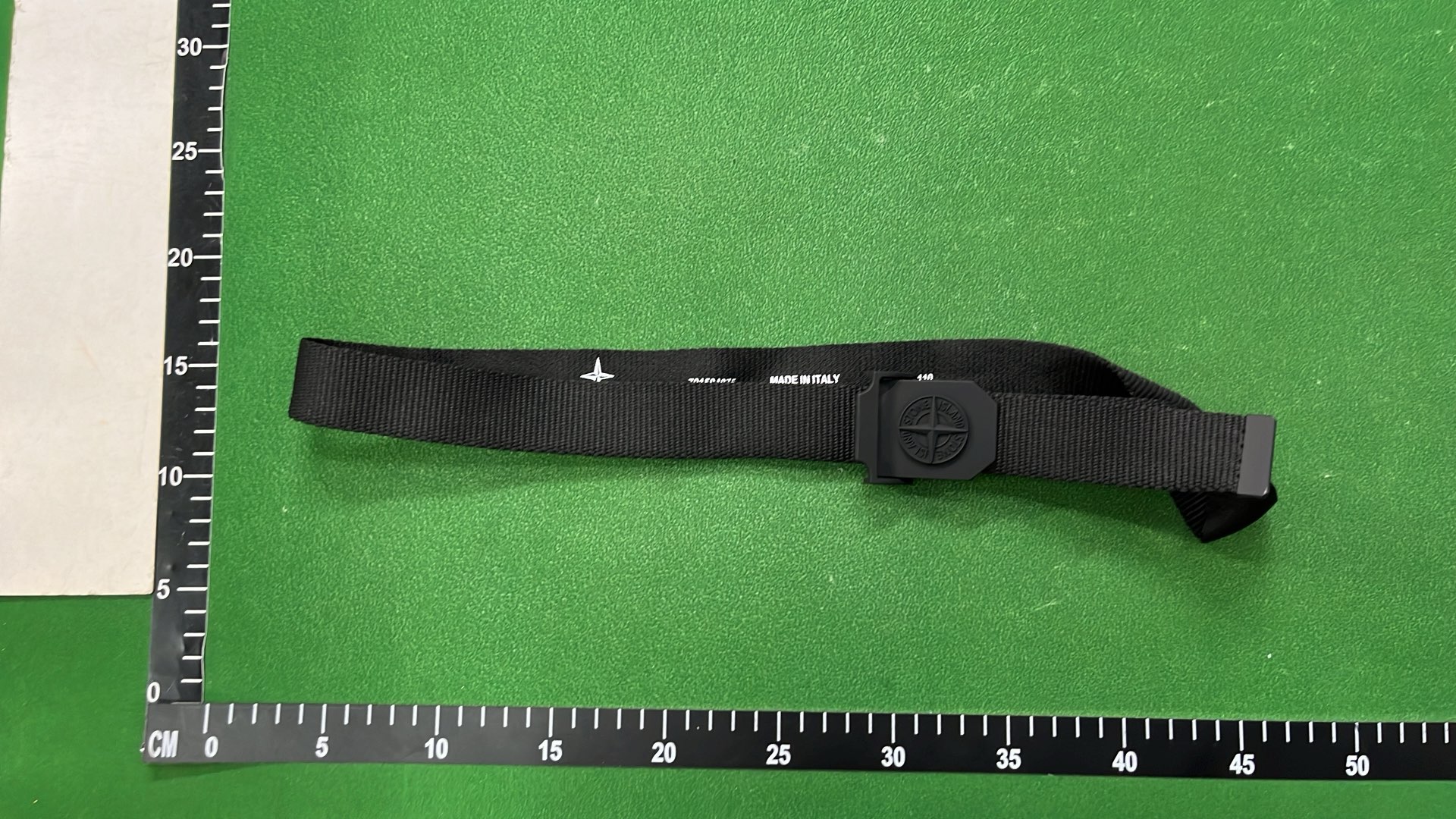 STONE ISLAND Black Watch with Logo Buckle and Box Set
