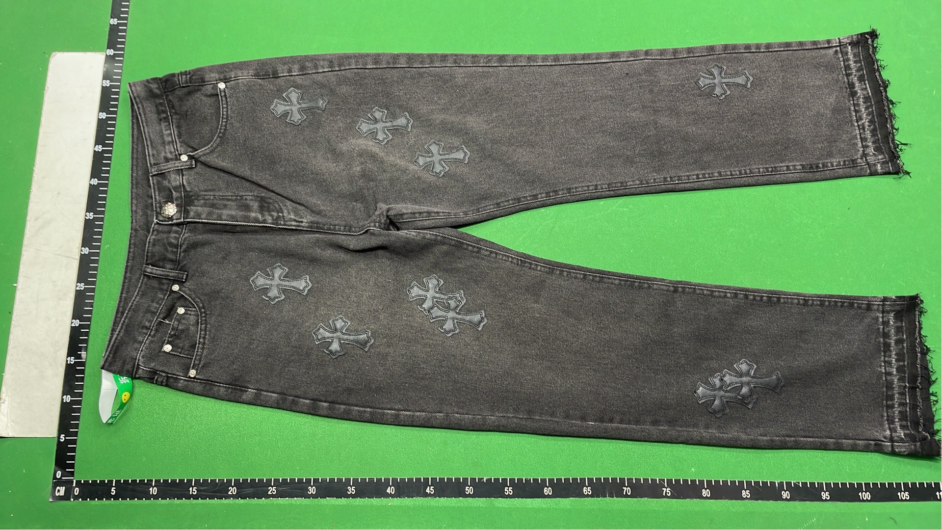 NoeTyler Cross Embroidered Denim Jeans - Limited Edition Fashion Pants
