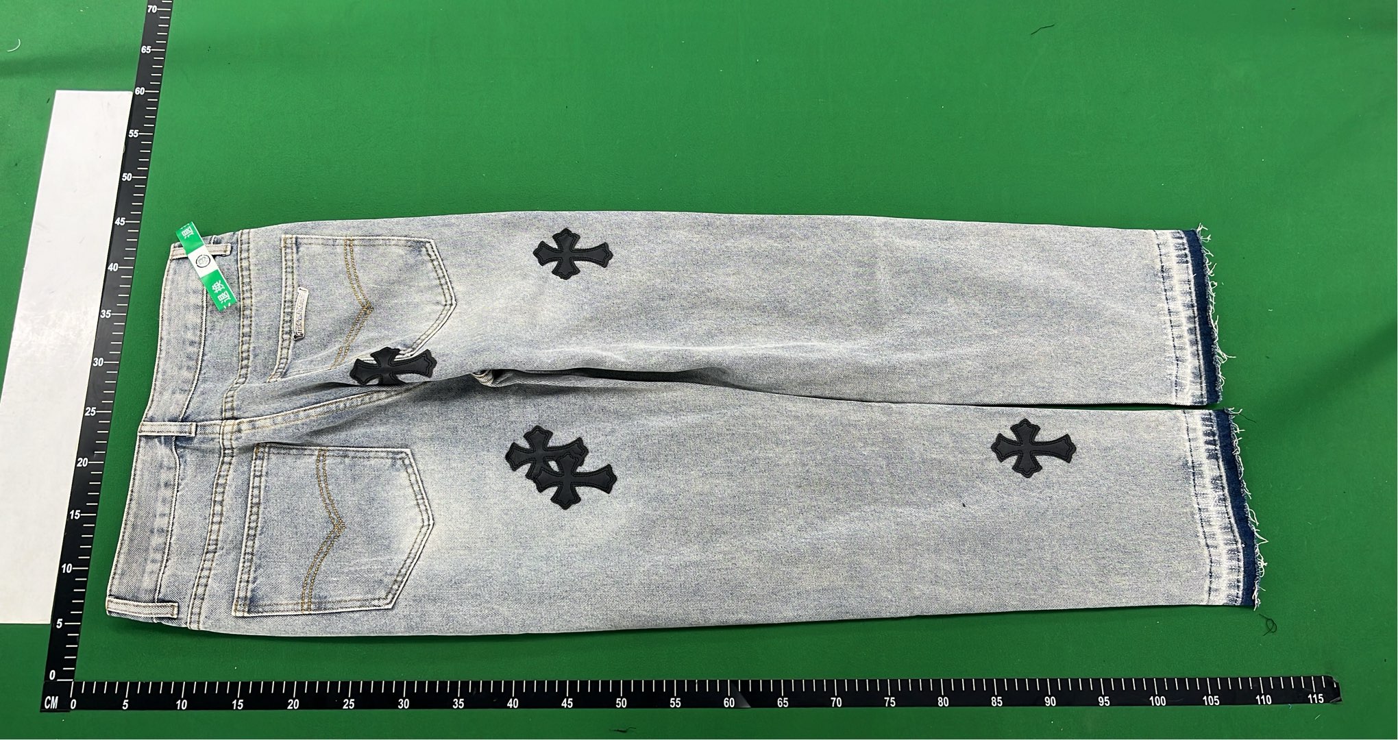 NoeTyler Cross Embroidered Denim Jeans - Limited Edition Fashion Pants