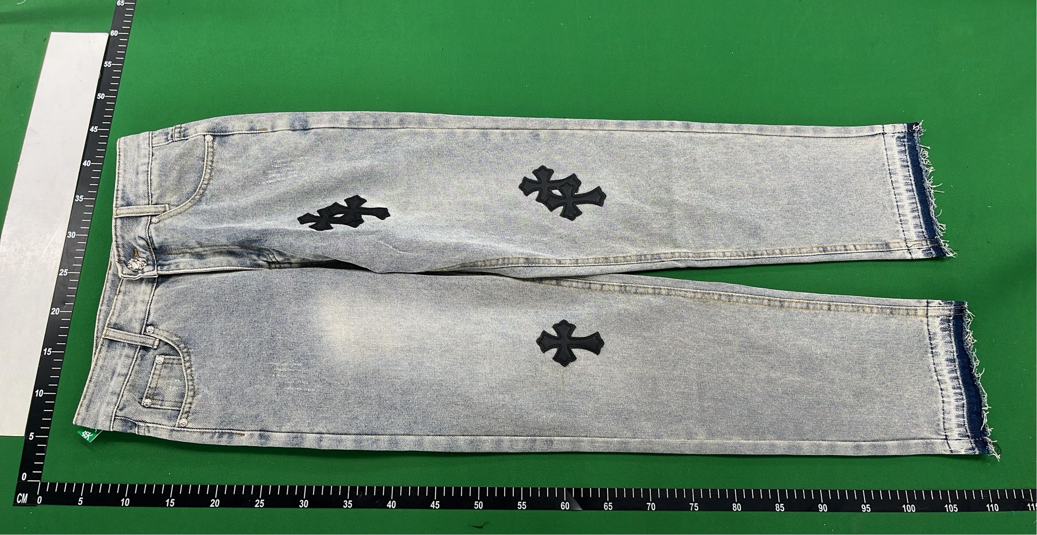 NoeTyler Cross Embroidered Denim Jeans - Limited Edition Fashion Pants