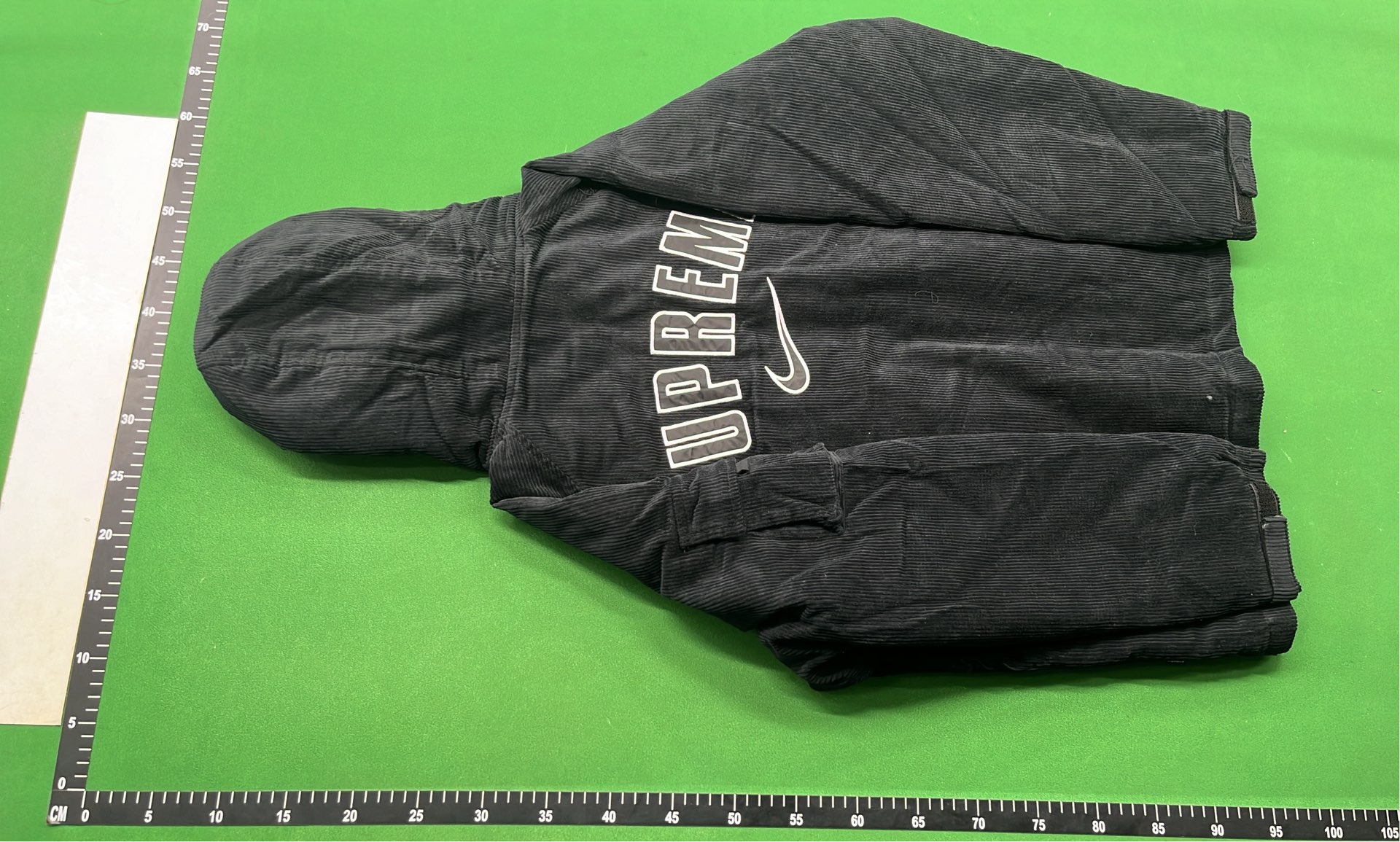 Black Hooded Fleece Jacket for Men