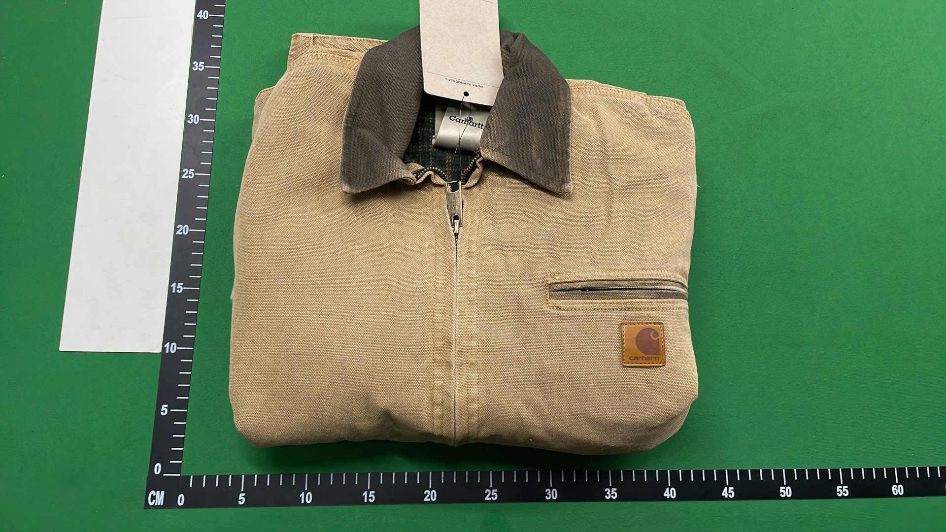 Vintage Olive Work Jacket for Men - Heavy Duty Denim Style