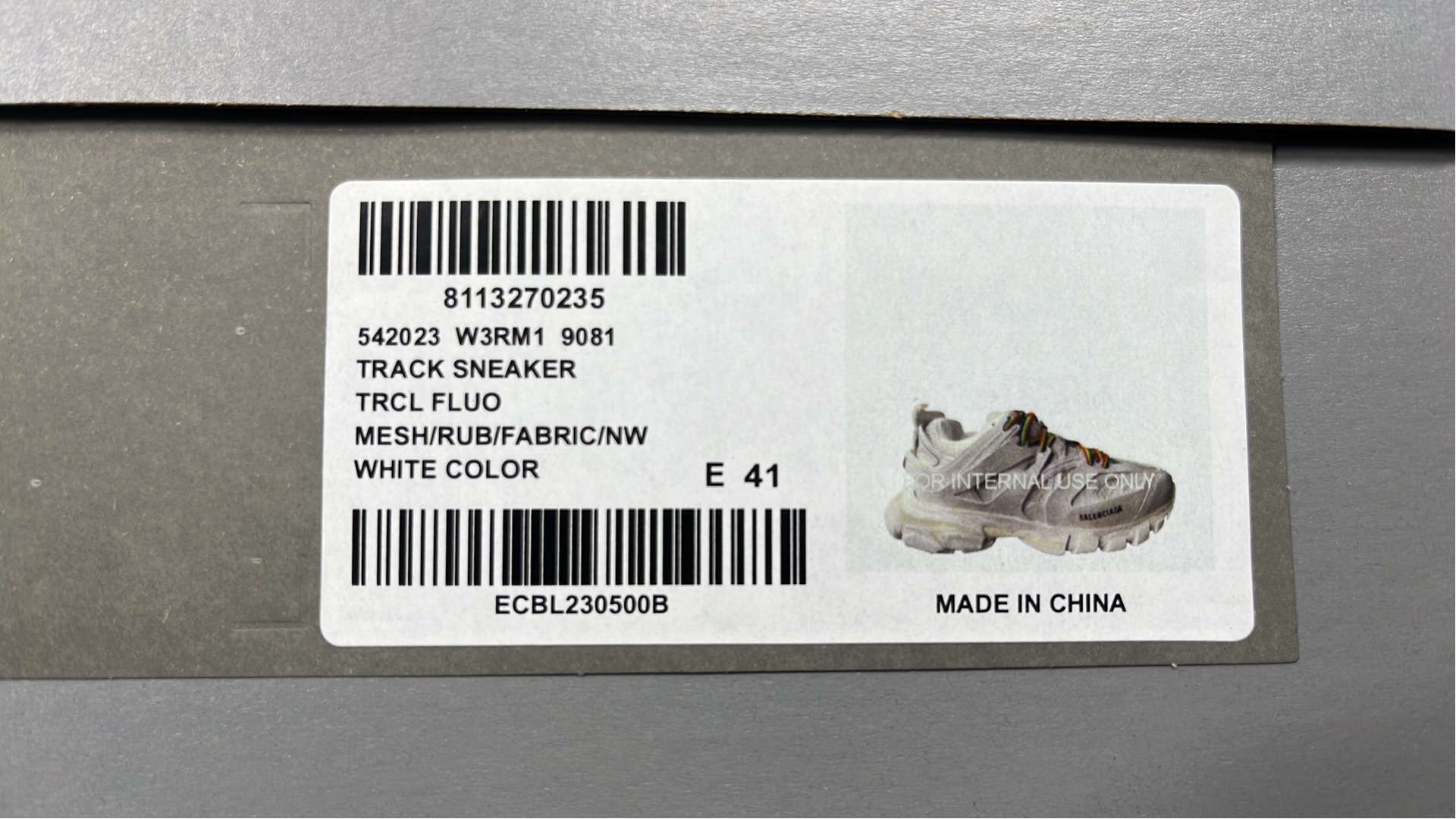 Balenciaga Track Sneakers White VG Batch BLCG Series