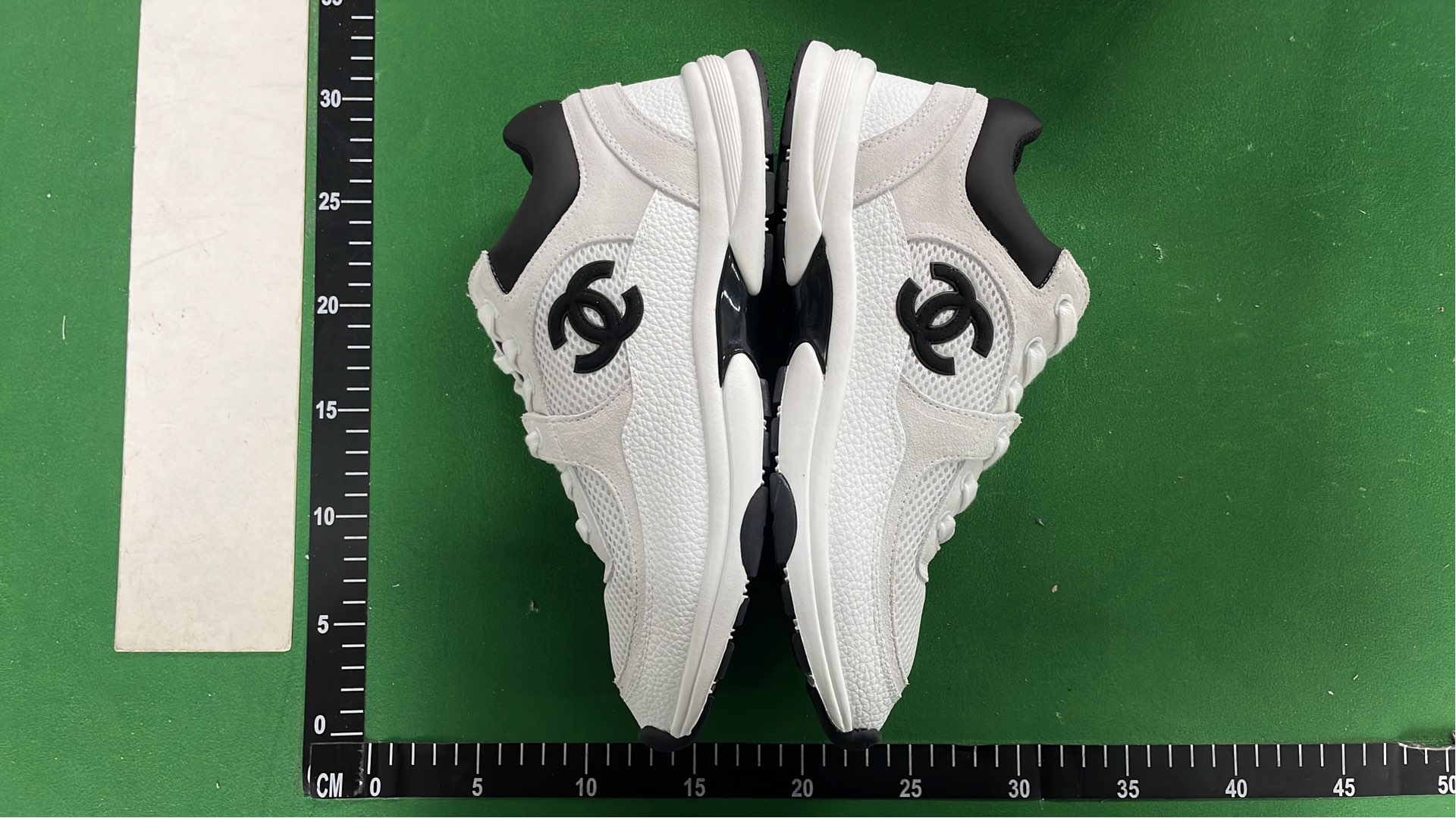 Chanel CC Logo Sneakers - White and Black Fashion Trainers
