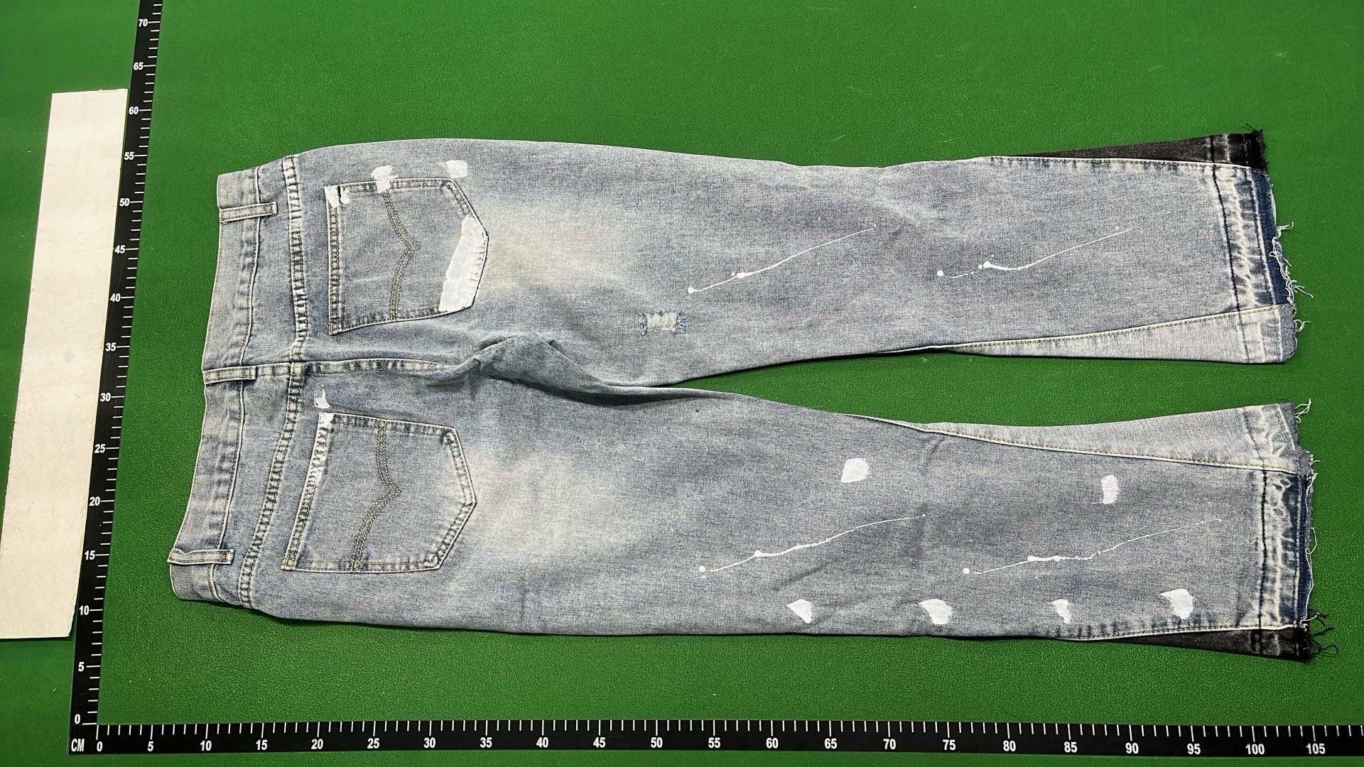 Distressed Ripped Denim Jeans with Side Slits