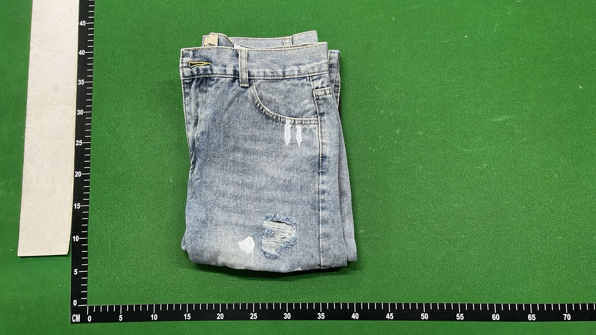 Distressed Ripped Denim Jeans with Side Slits
