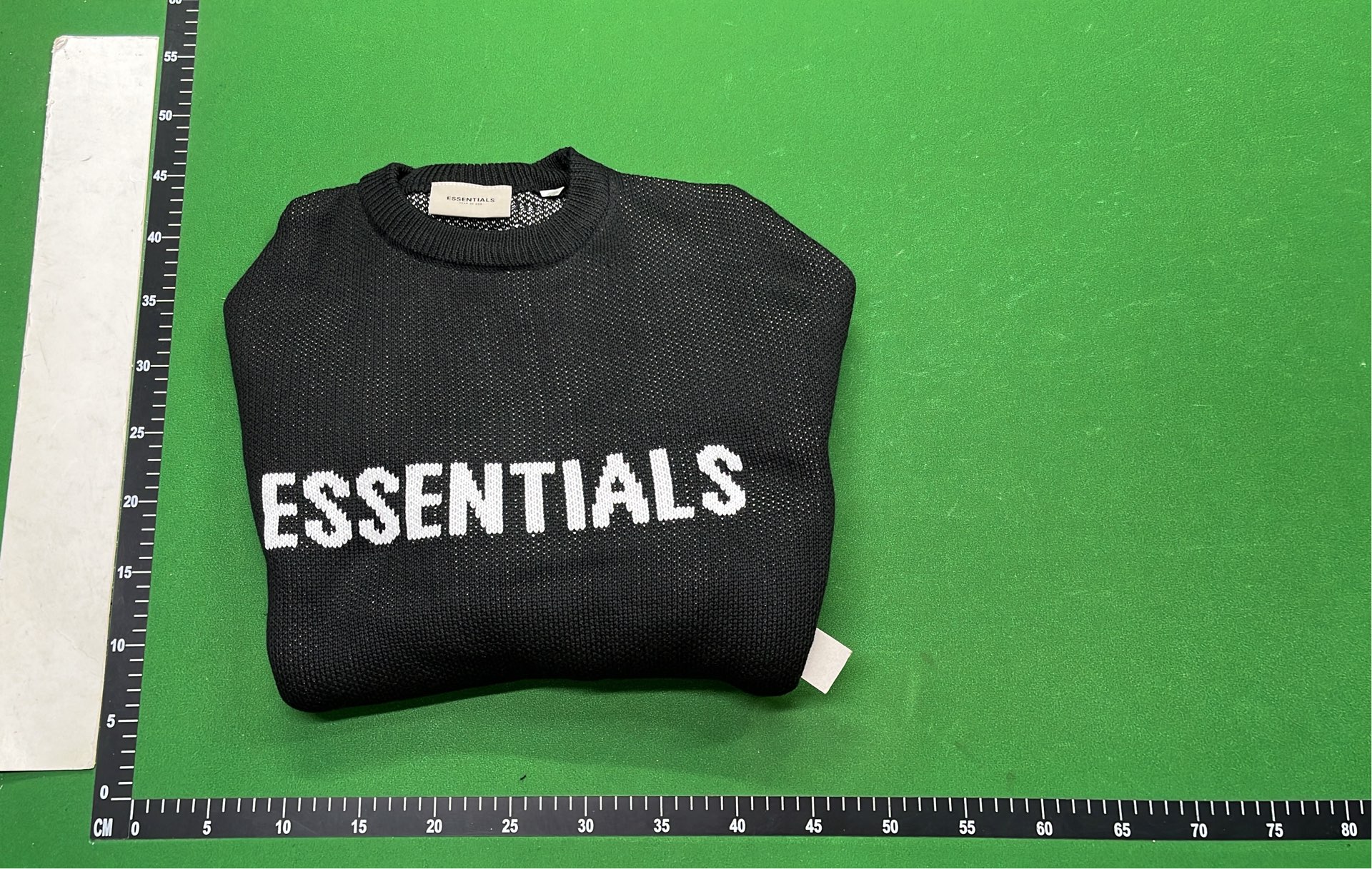 Essentials Logo Knit Sweater - Men's Oversized Crewneck