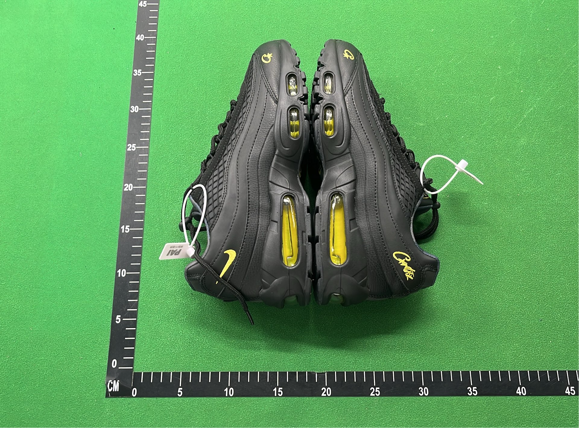 Corteiz x Air Max 95 Sneakers - Black, Purple, Olive & Yellow Accents