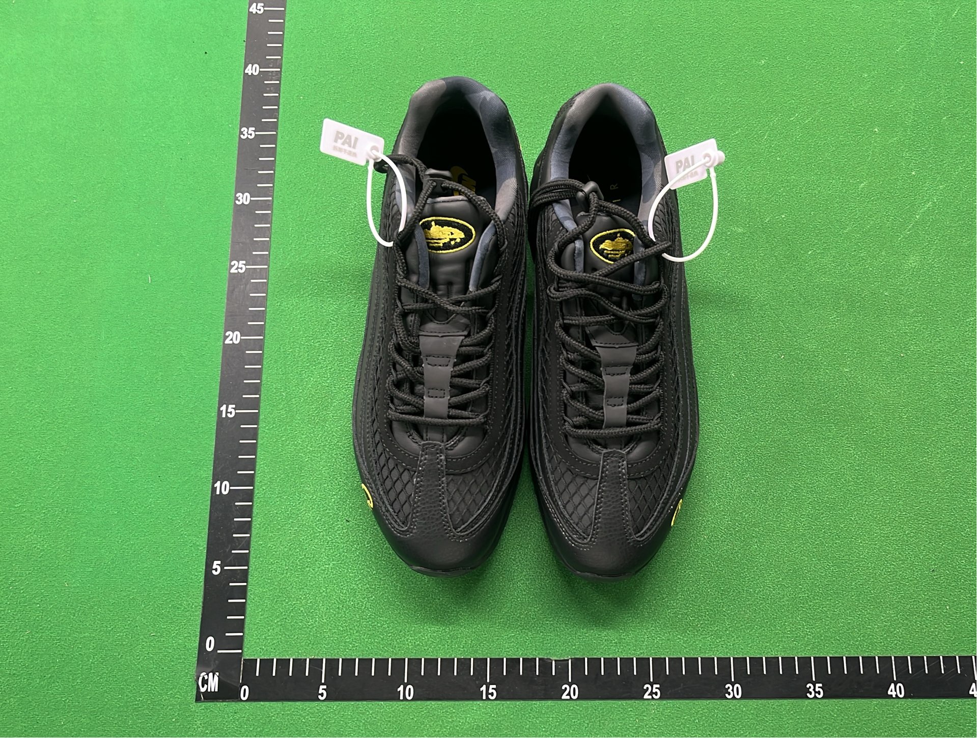 Corteiz x Air Max 95 Sneakers - Black, Purple, Olive & Yellow Accents