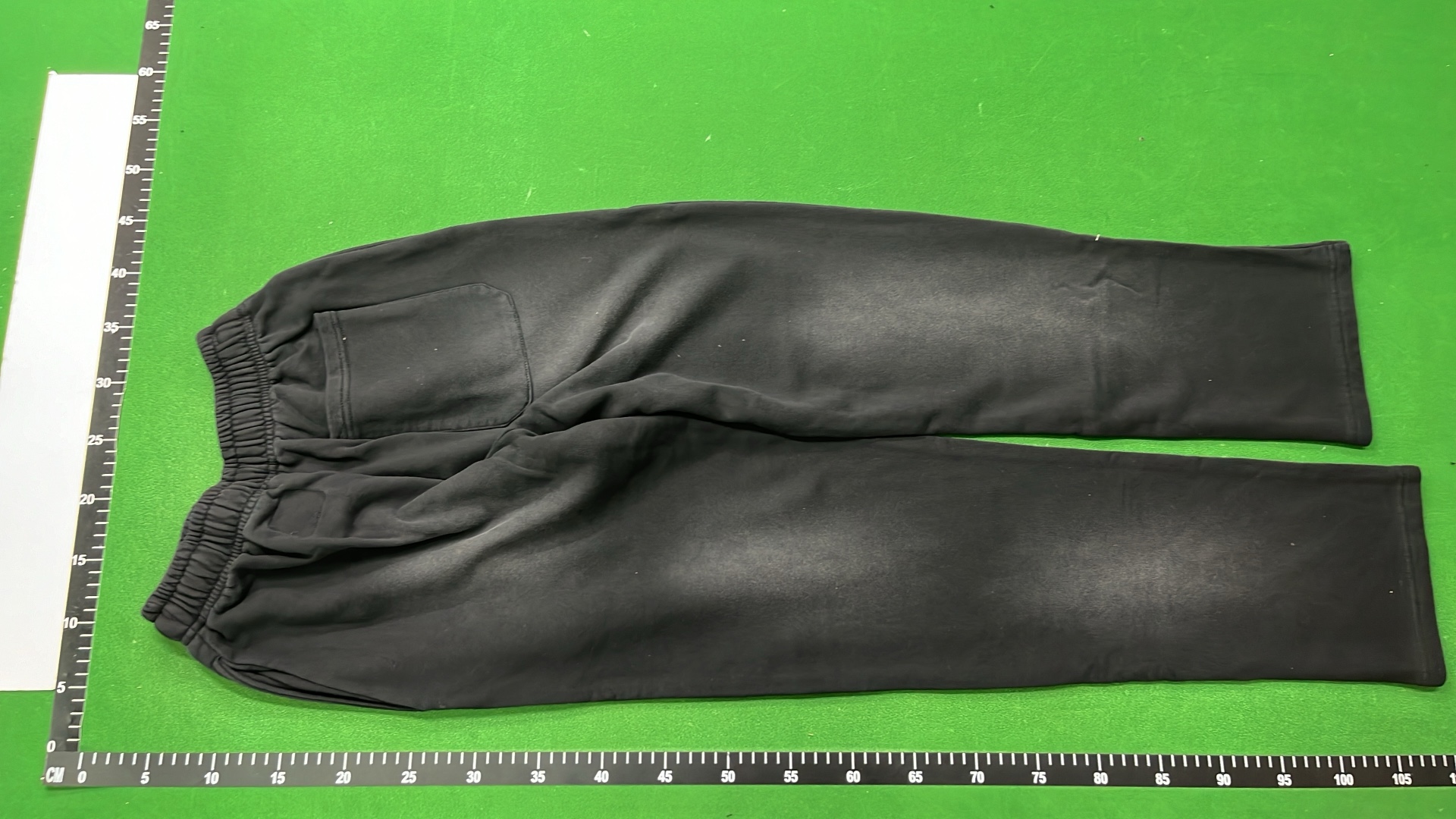 Black Drawstring Pants with Logo Patch
