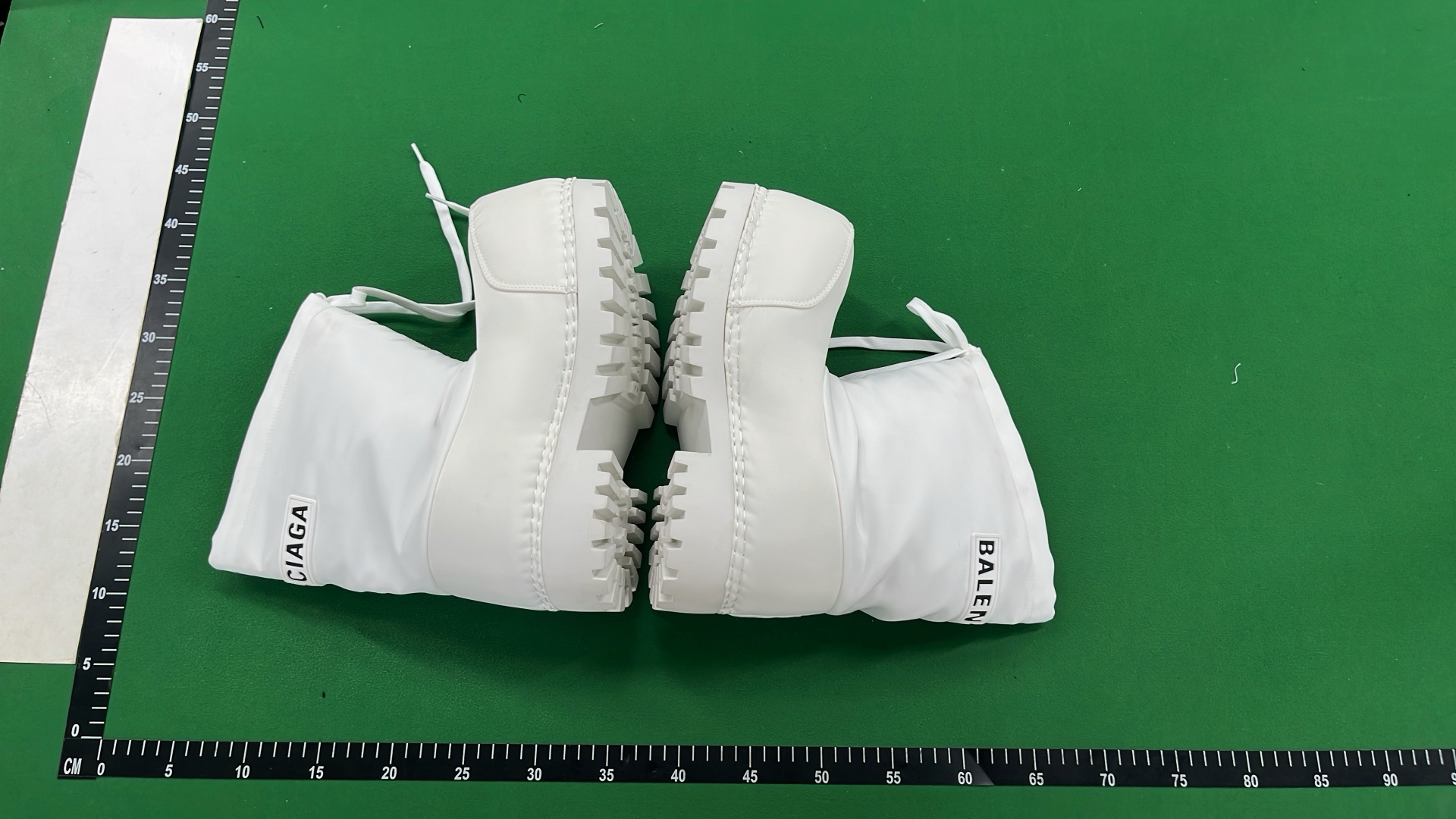 Balenciaga Black Nylon Snow Boots with Logo Patch