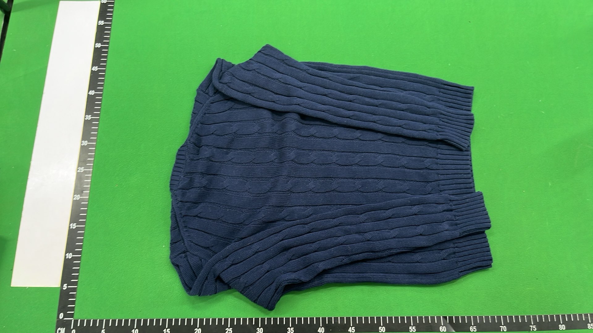 V-Neck Knit Sweater for Women - Classic Cable Knit Design