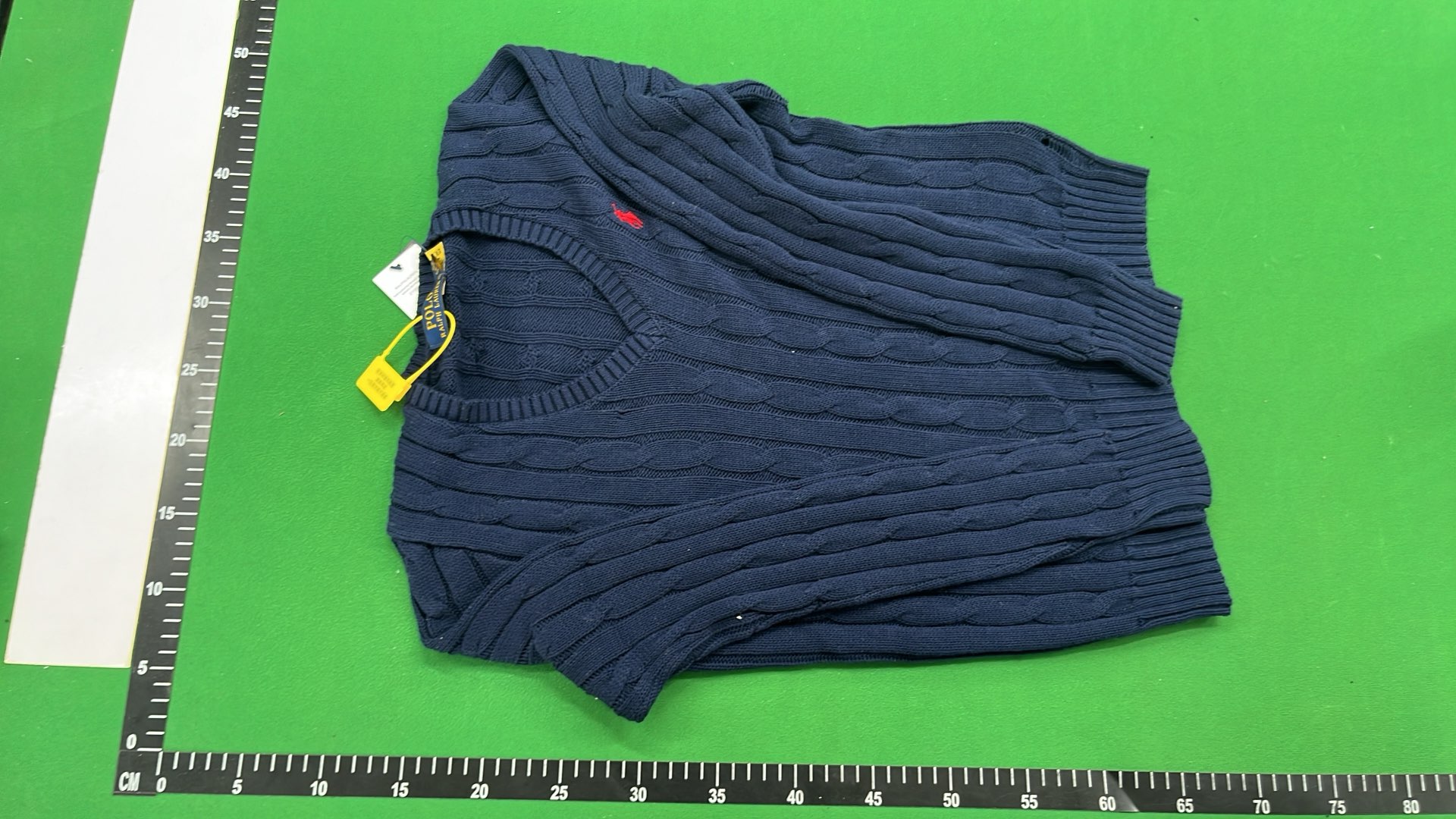 V-Neck Knit Sweater for Women - Classic Cable Knit Design