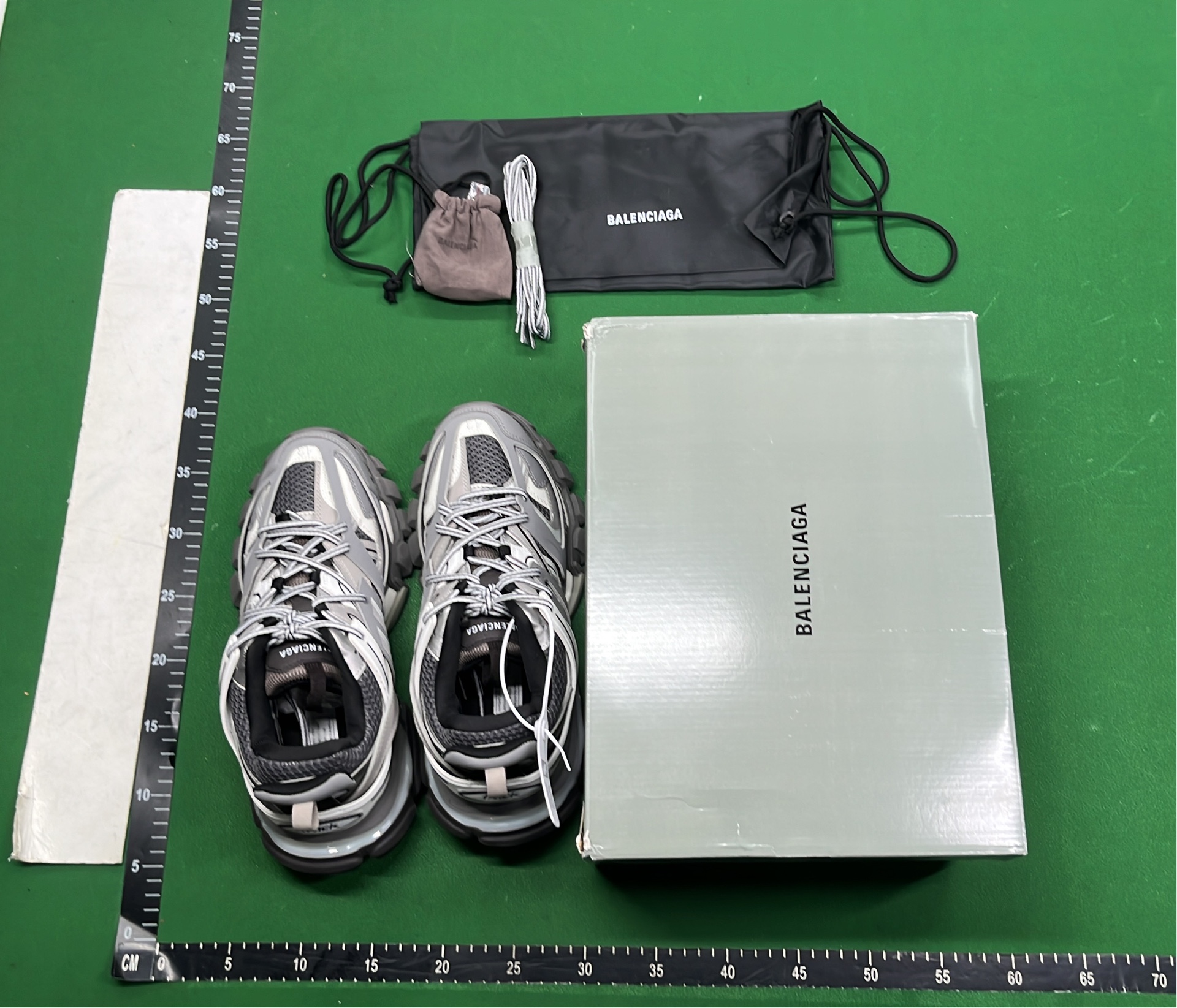 Balenciaga Black LED Sneakers with Transparent Sole